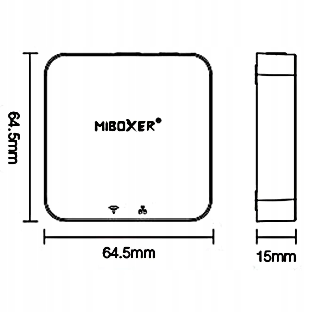 MiBoxer ZB-BOX3 Bramka oświetlenia LED Wi-Fi Zigbee 3 Bluetooth Smart Home Kod producenta ZB-Box3