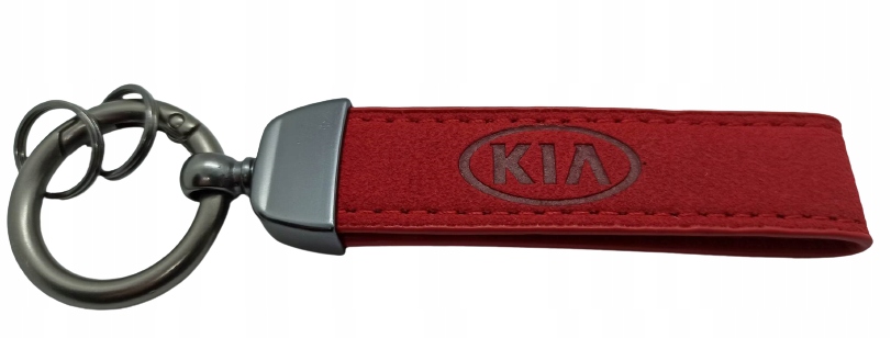 Kia Brelok Breloczek Brylok Alcantara Czerwony