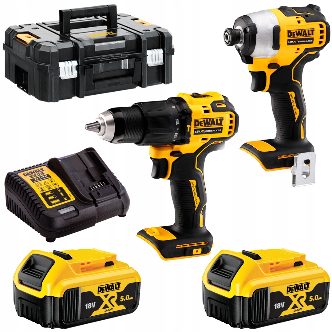 

Combo 2 DCD709 DCF809 2x5Ah 18V Dewalt DCK2062P2T