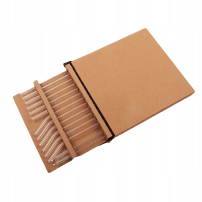 ZESTAW SZKLANE SŁOMKI RURKI DO PICIA WIELORAZOWE 12 SZT URODZINY DO NAPOJÓW Kod producenta S0011