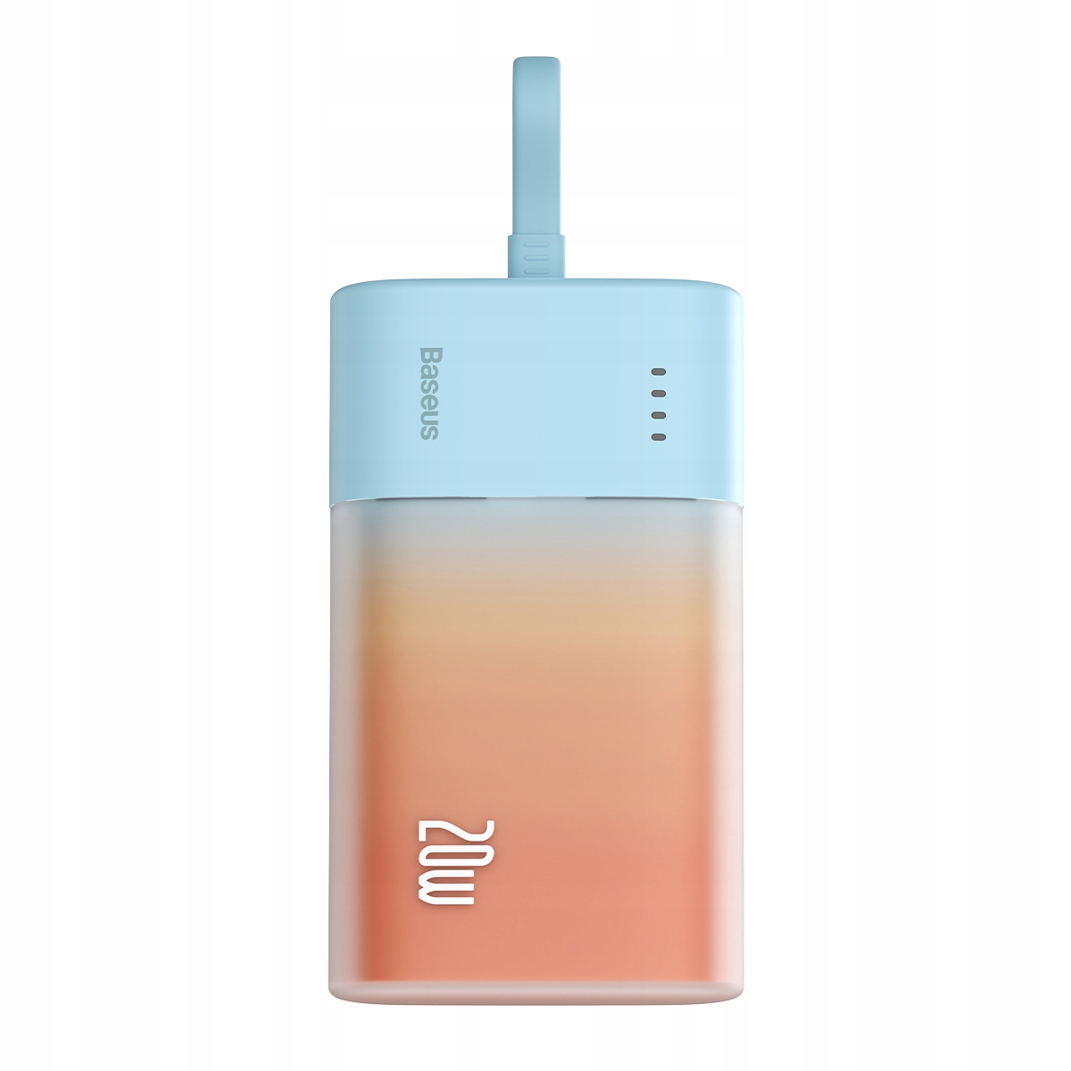 Powerbanka Popsicle 5200 mAh 20 W s kabelem Lightning 60W/20V/3A/30 cm modrá