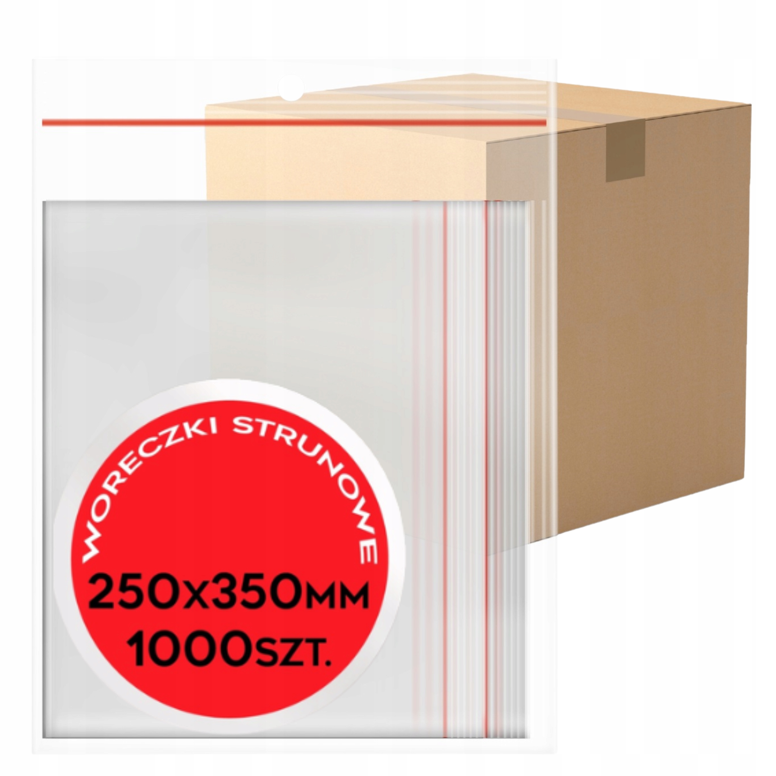 Torebki Woreczki Strunowe 250X350 mm 25/35 1000szt