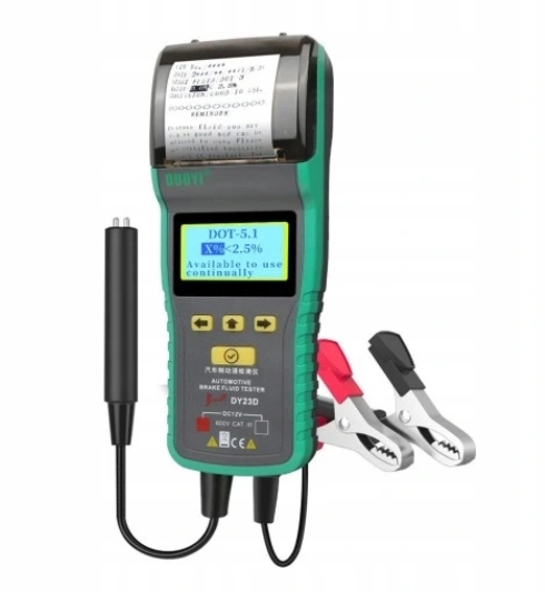 TESTER PŁYNU HAMULCOWEGO SAMOCHODU Z DRUKARKĄ