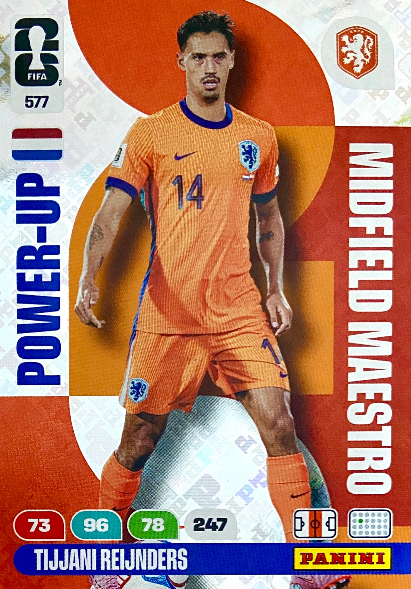 Fifa World Cup 2026 karta Power-up Midfield Maestro 577 Reijnders Holandia