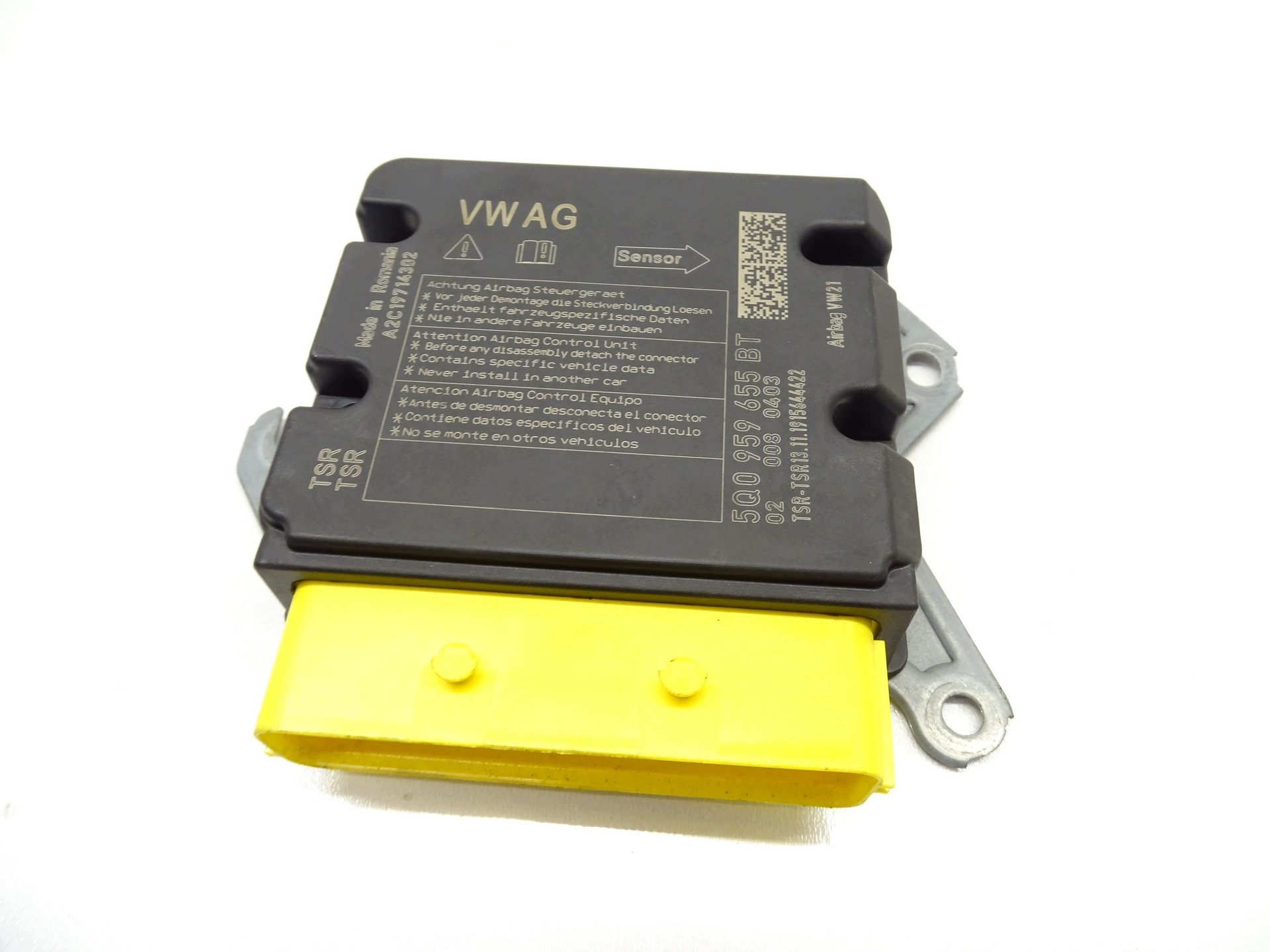 module unité de commande électronique uce SENSOR airbag airbag AUDI A3 8V TOURAN III 5Q0959655BT