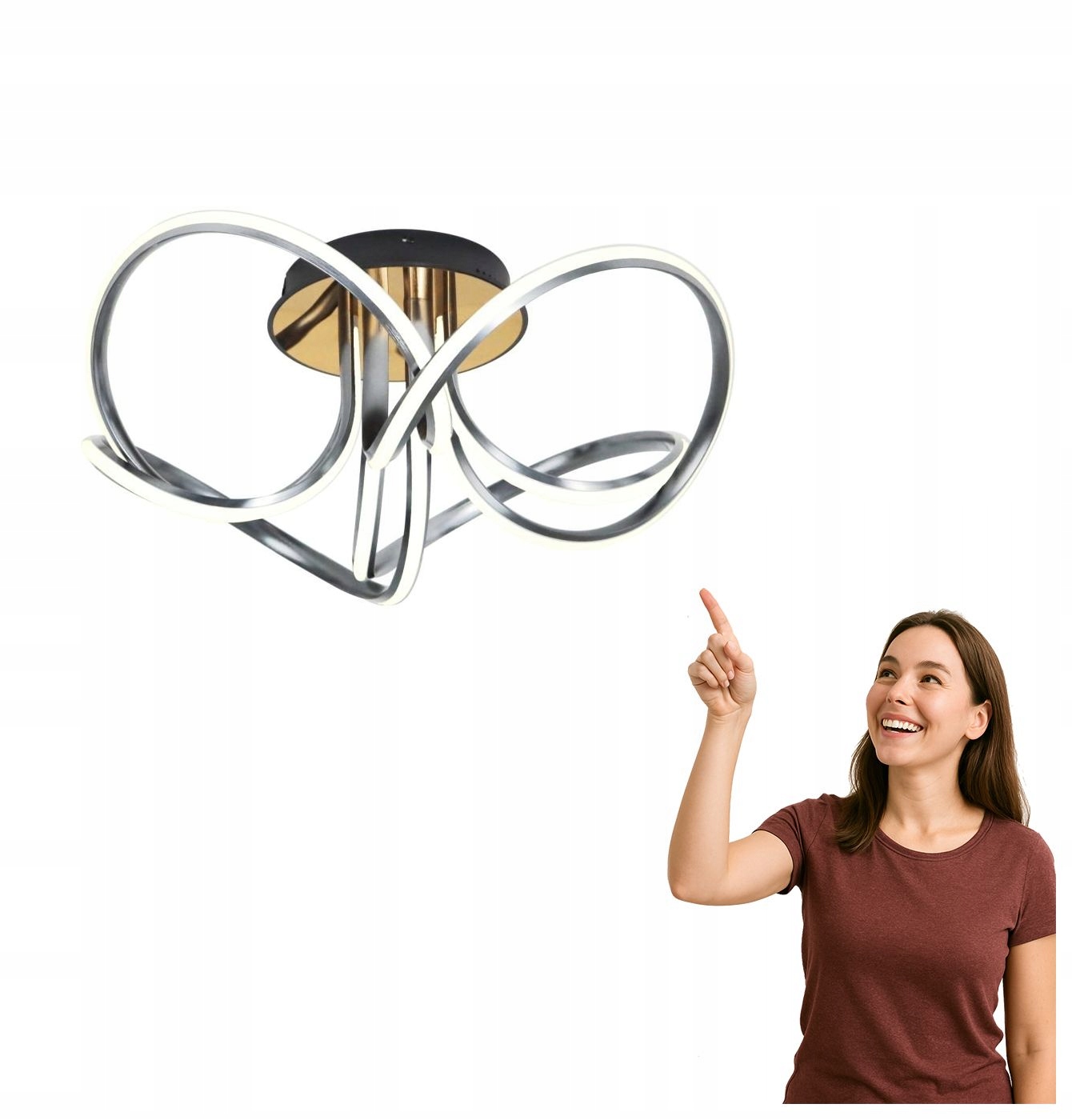 Led stropná lampa 50W Abro MX5520-4-3BBDT Zuma Line