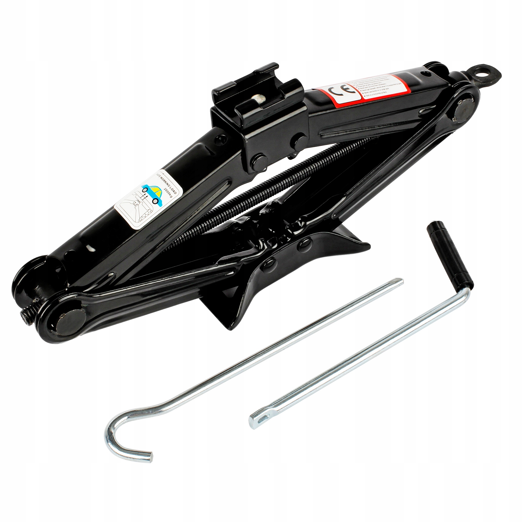 PODNOŚNIK SAMOCHODOWY LEWAREK TRAPEZOWY 2T pokrętło Maksymalna wysokość podnoszenia 395 mm