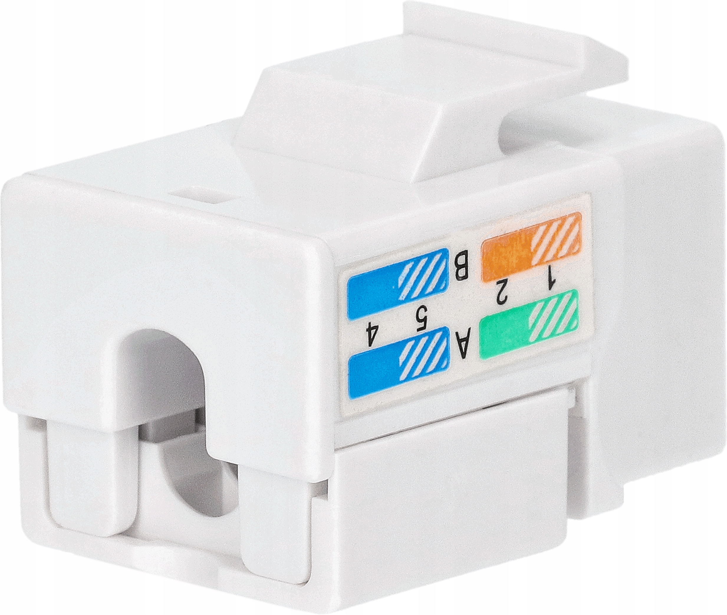 Moduł Keystone Gniazdo LAN RJ-45 KAT.6 biały Przeznaczenie Internetowe