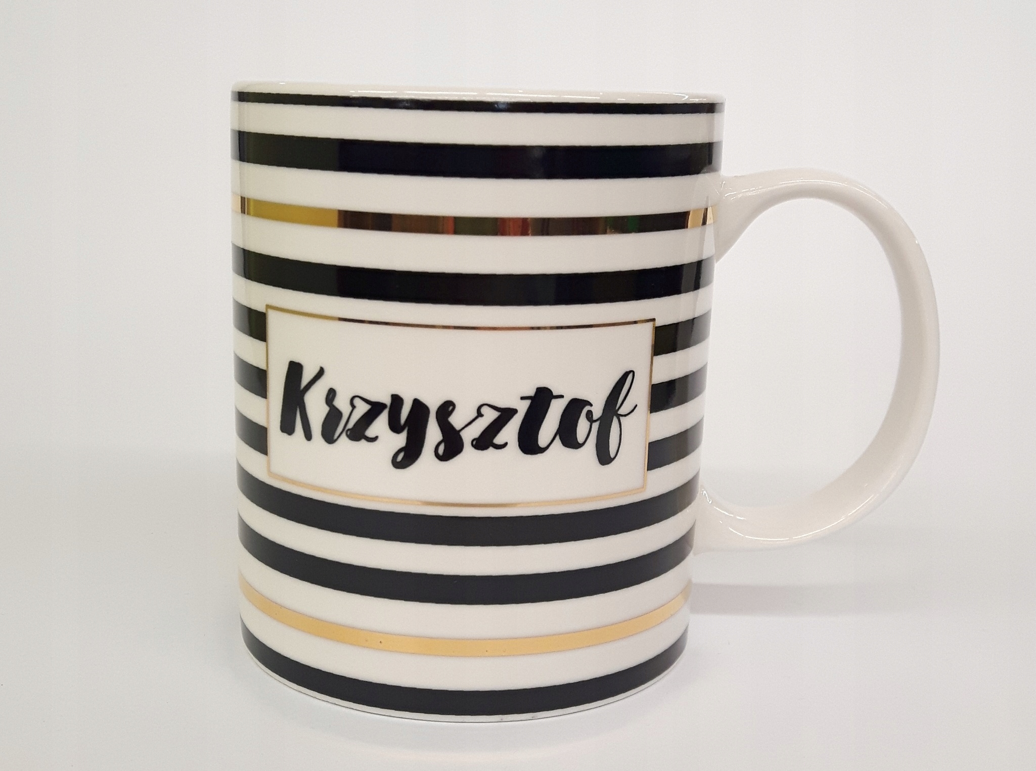 

Walentynkow Black&gold kubek Krzysztof