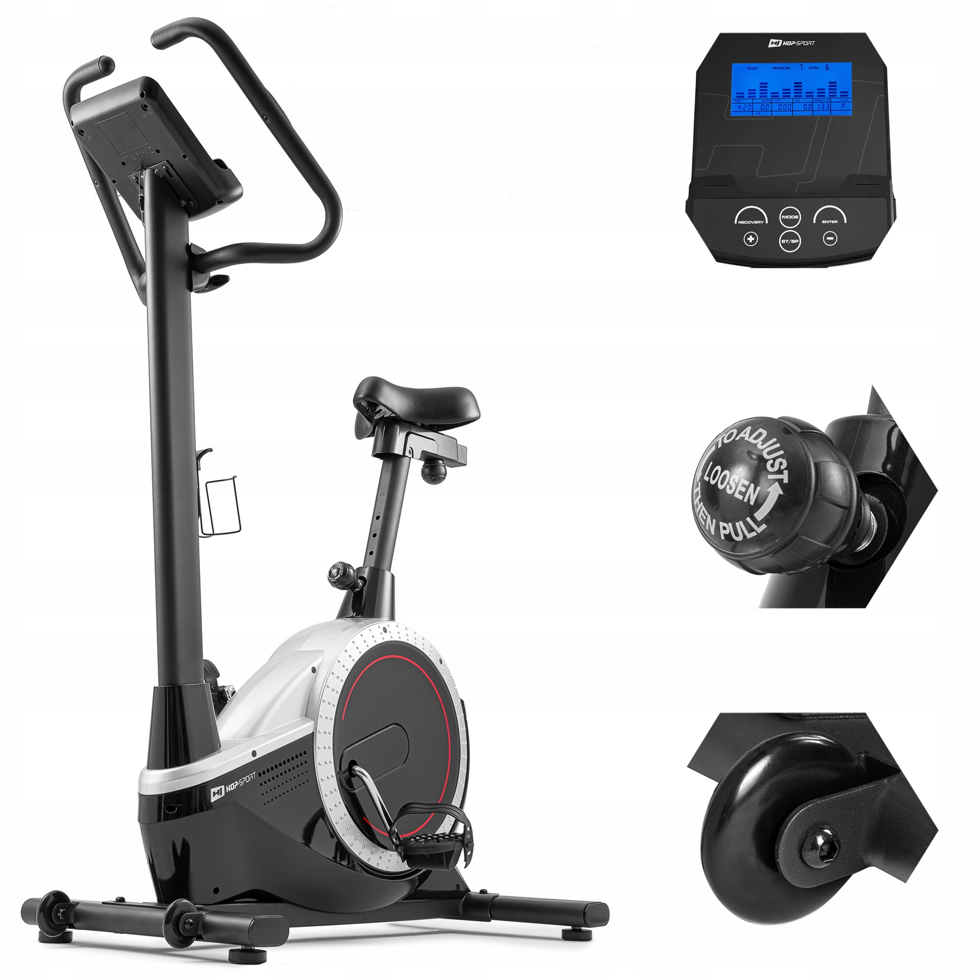 

Rower magnetyczny stacjonarny treningowy Hop-Sport