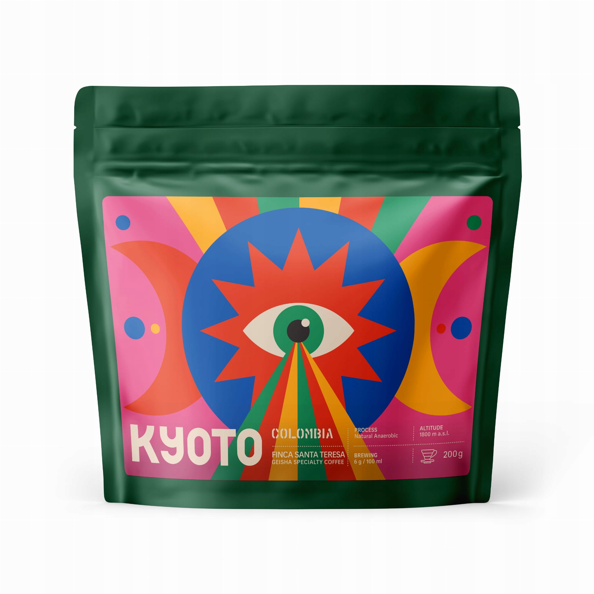 Levně Kyoto Kolumbie Finca Santa Teresa Geisha 200g (speciální Káva 200 g