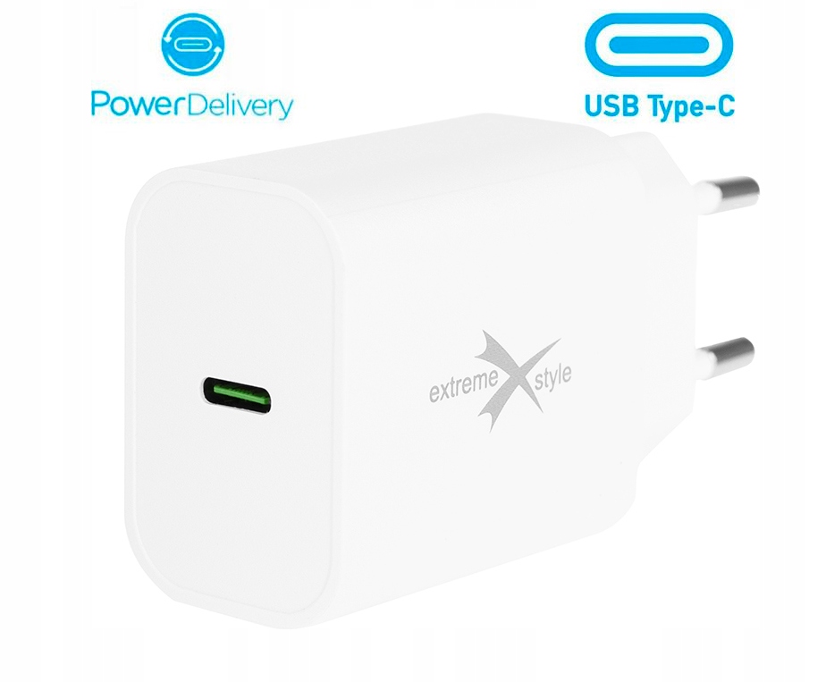 SZYBKA ŁADOWARKA SIECIOWA - USB C - 35W - POWER DELIVERY Marka Extremestyle
