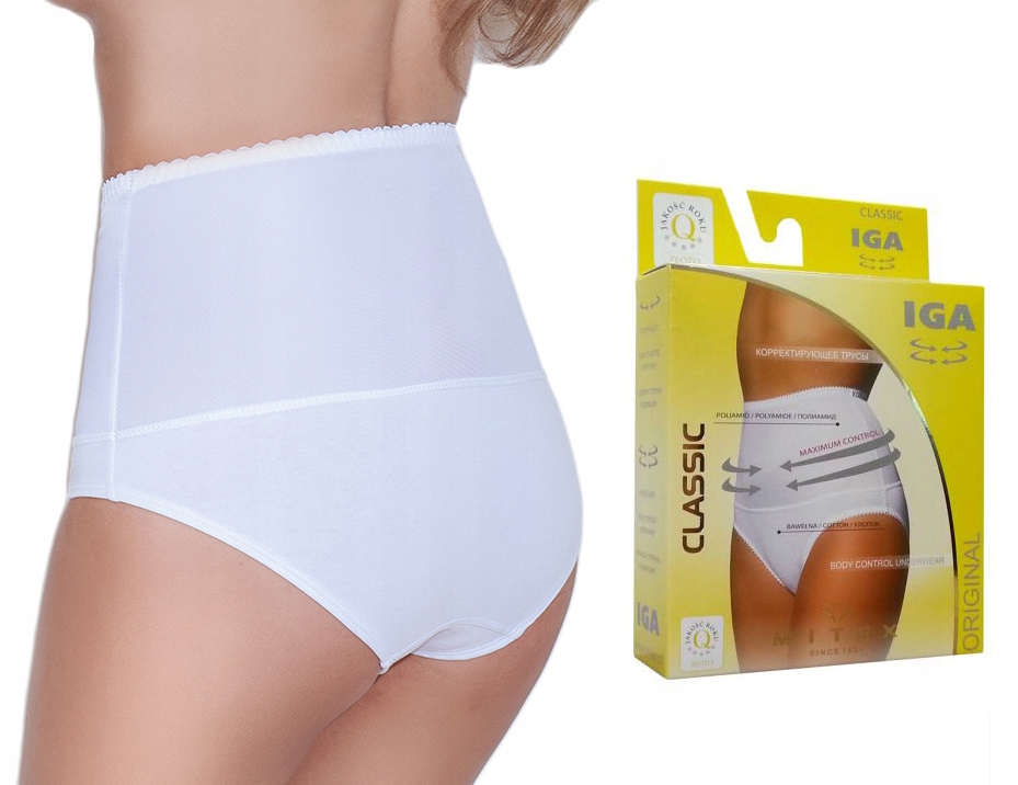 

figi modelujące Mitex Iga białe , bawełna , M