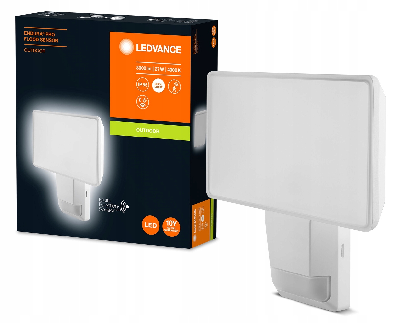 СВЕТОДИОДНЫЙ ПРОЖЕКТОР LEDVANCE ENDURA 27W 4000K ДАТЧИК