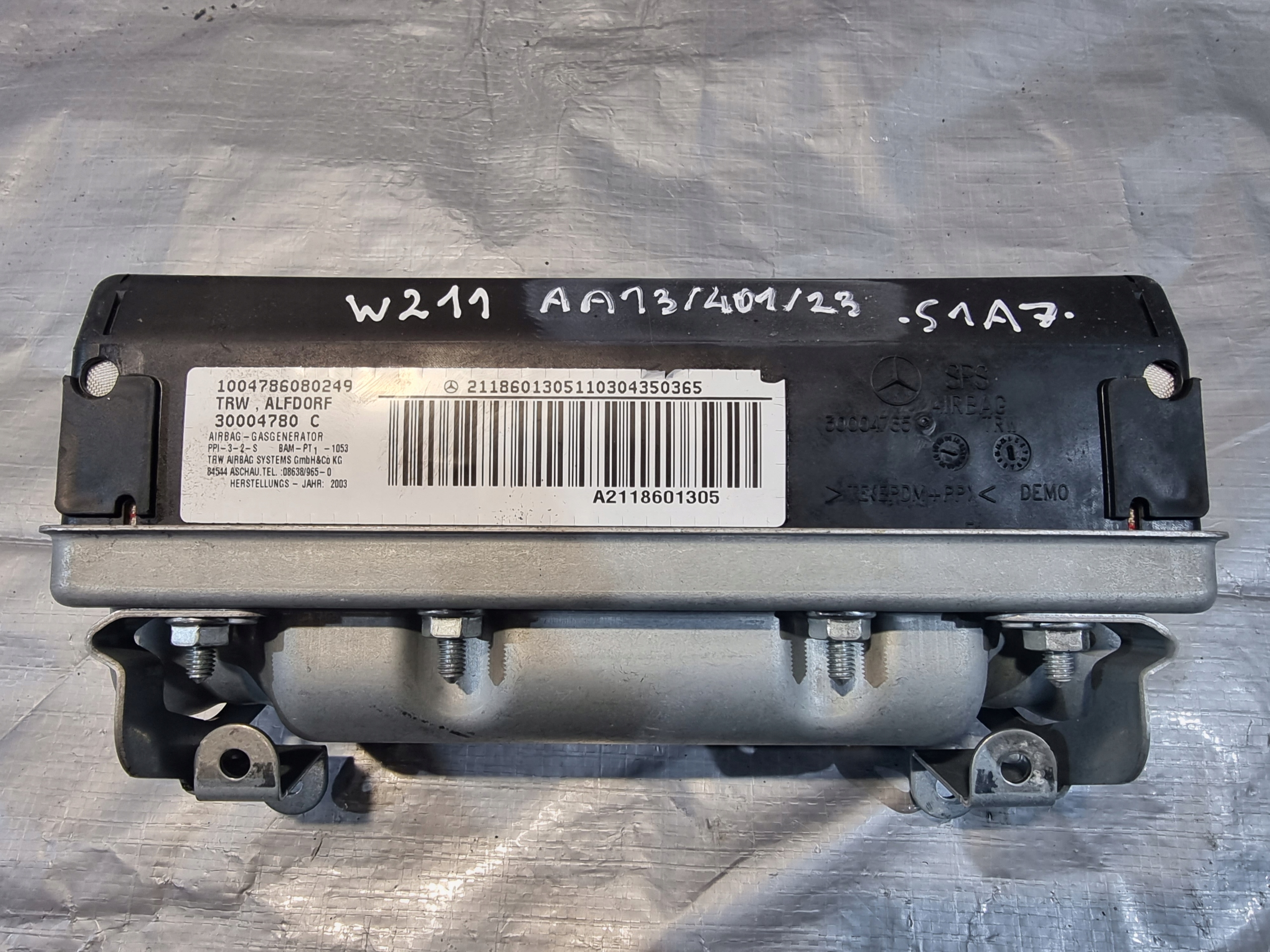 Airbag passager OE A2118601305 MERCEDES E KLASA W211