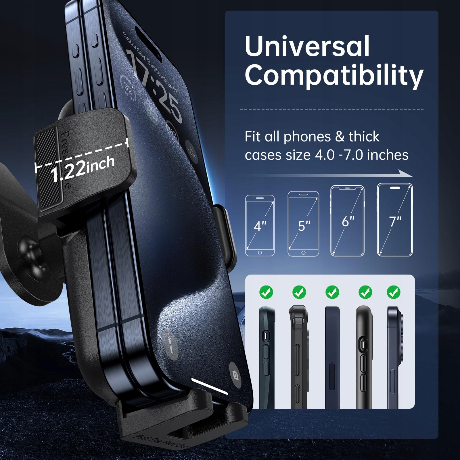 SYNCWIRE Uchwyt Samochodowy Do Telefonu Kompatybilny Z iPhone 16 Pro Max — miniatura 7