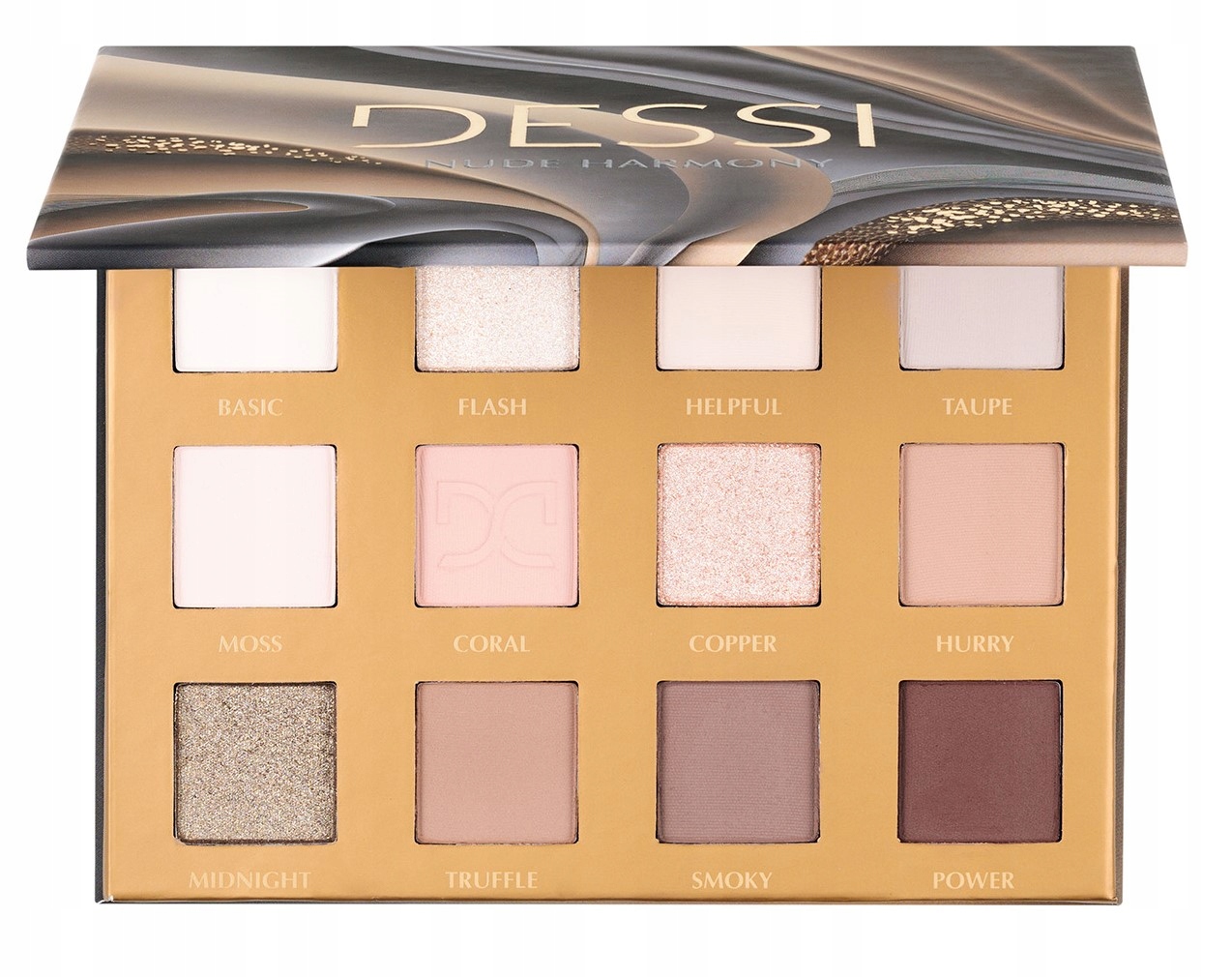 Dessi Nude Harmony Paleta 12 cieni do powiek Limitowana kolekcja