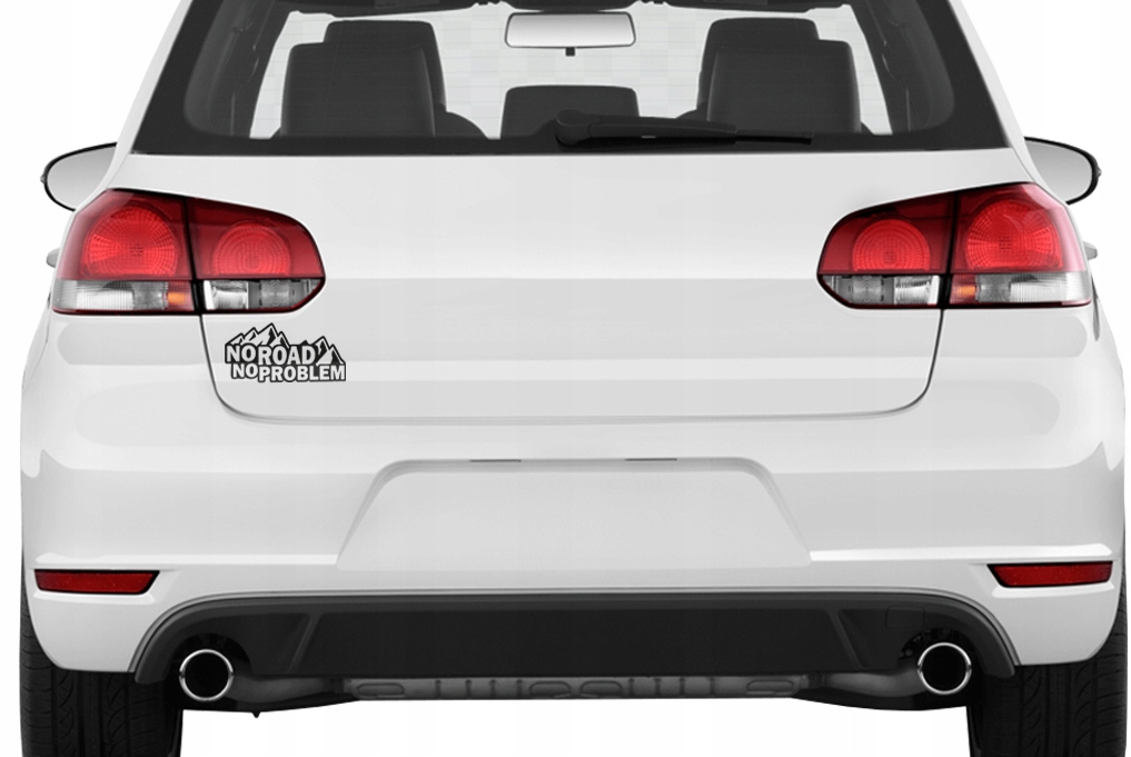 NAKLEJKA NA MASKĘ JEEP NO ROAD NO PROBLEM 10x5cm Producent MGDesign