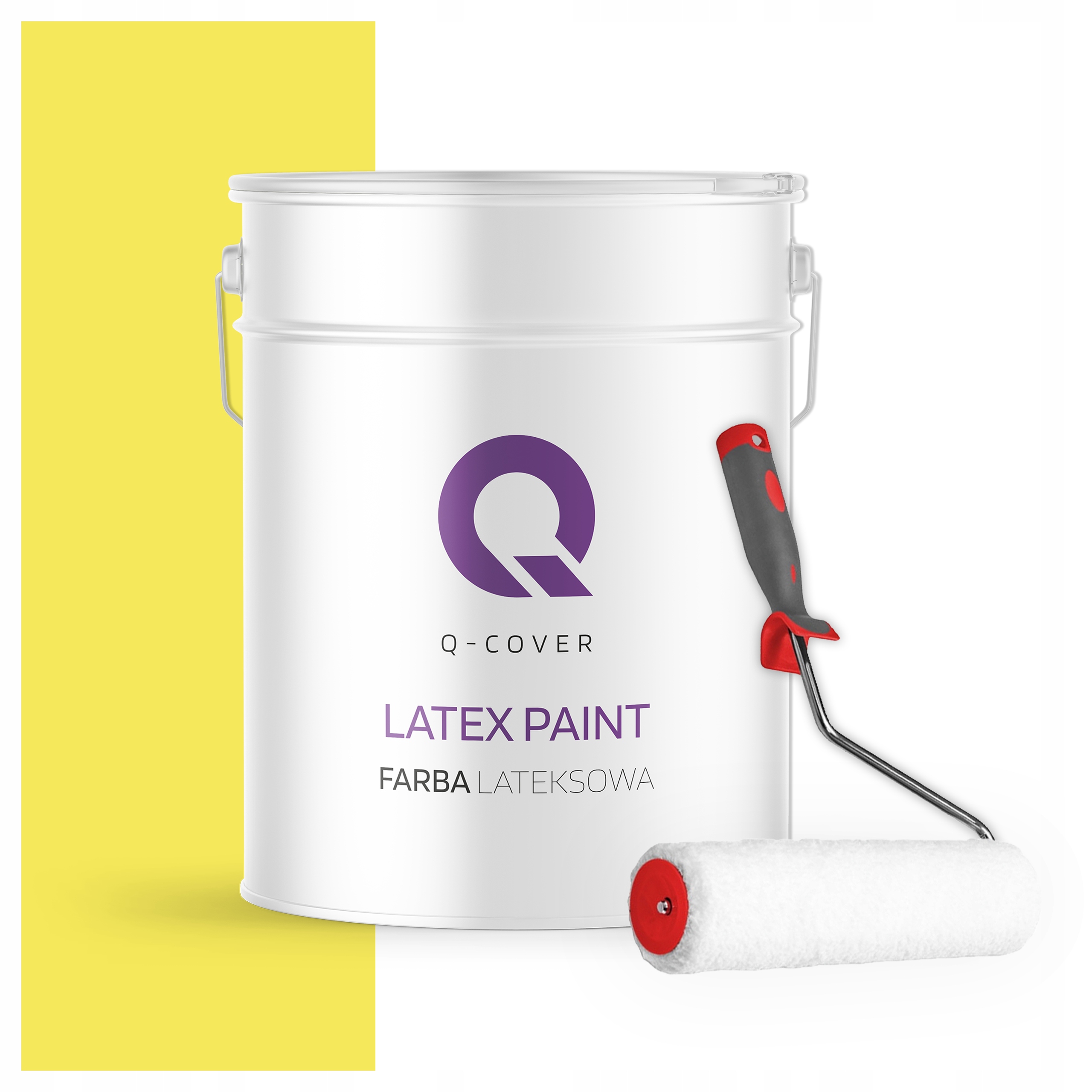 Latexová farba na steny stropov Hlboká matná 10L Citrónová H7276 valček