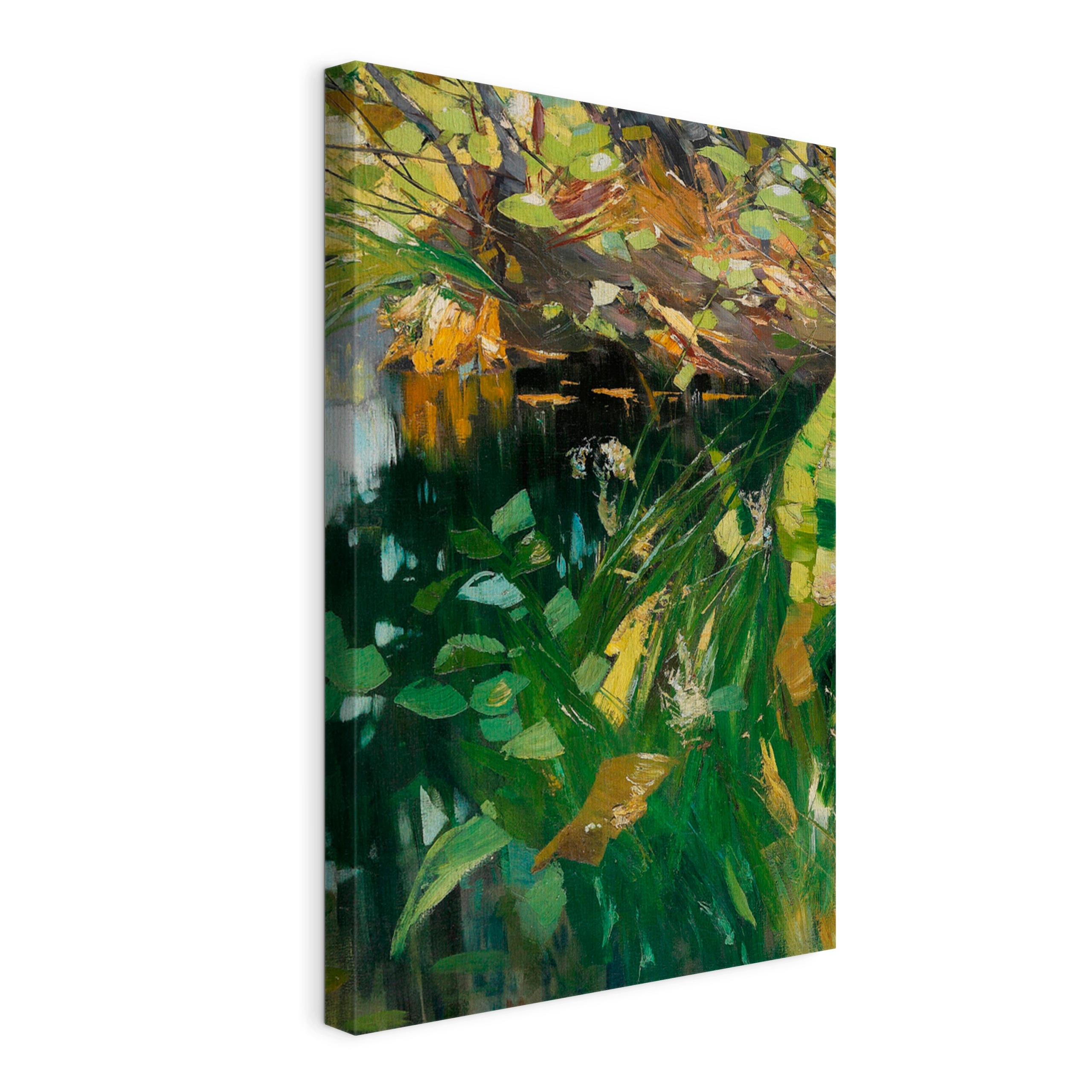 Obraz na plátně Karl Hagemeister Lesní rybník 60x90 cm