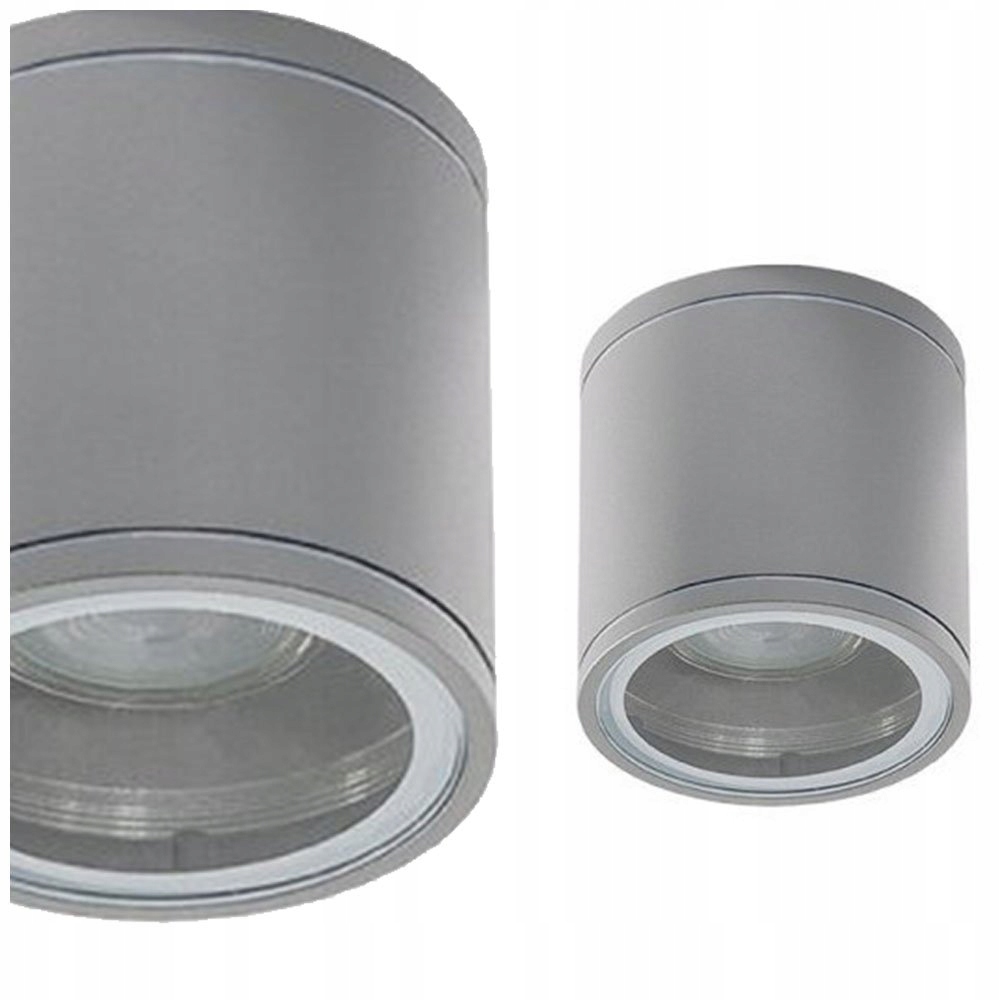 

Okrągła szara oprawa zewnętrzna natynkowa Joe