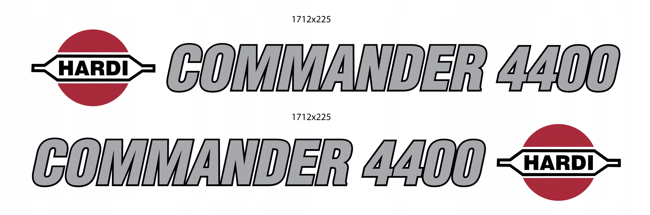 Naklejki na OPRYSKIWACZ HARDI Commander 4400
