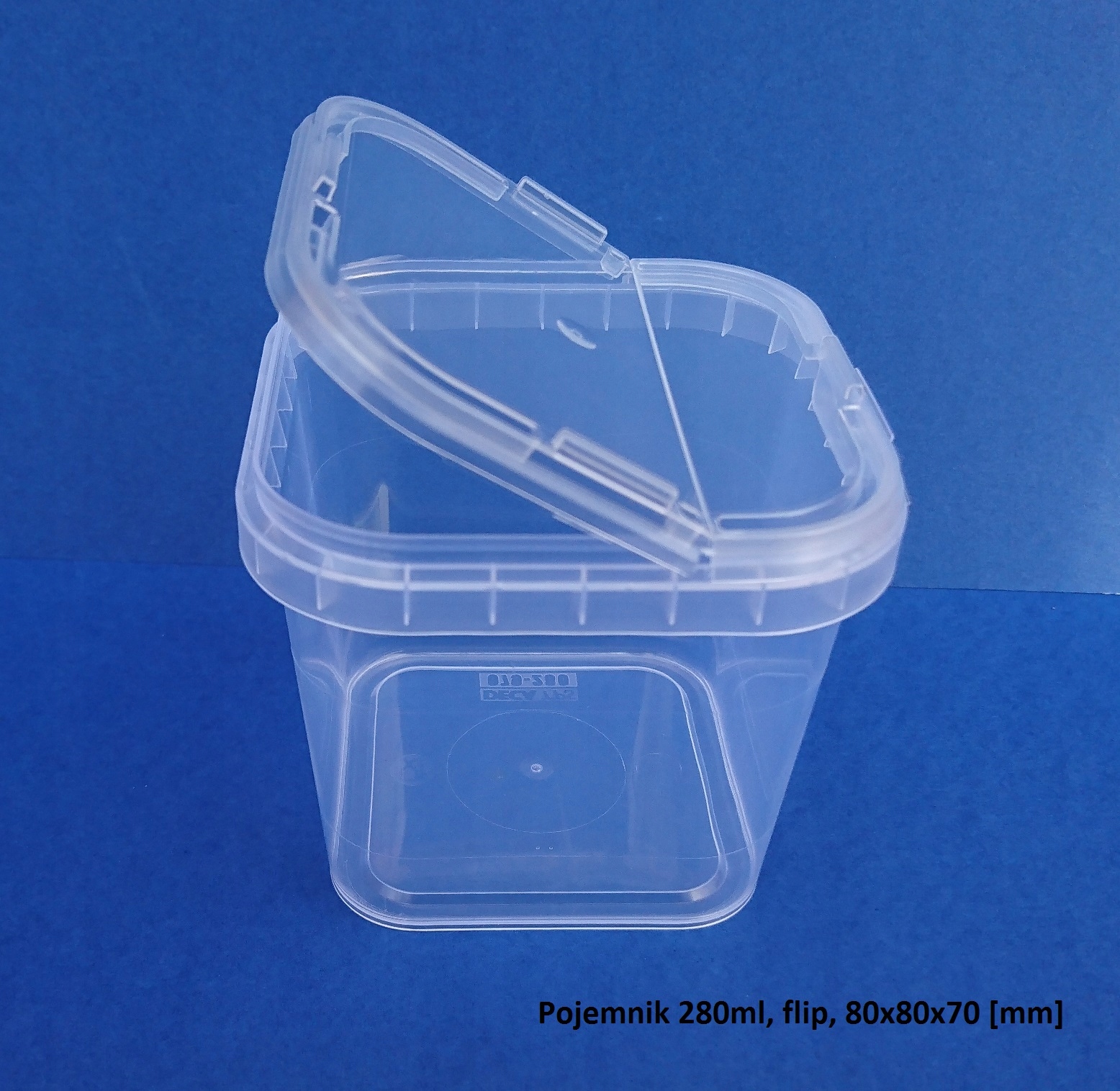 

Pojemniki hodowlane 280ml, 80x80x70mm x10szt, flip
