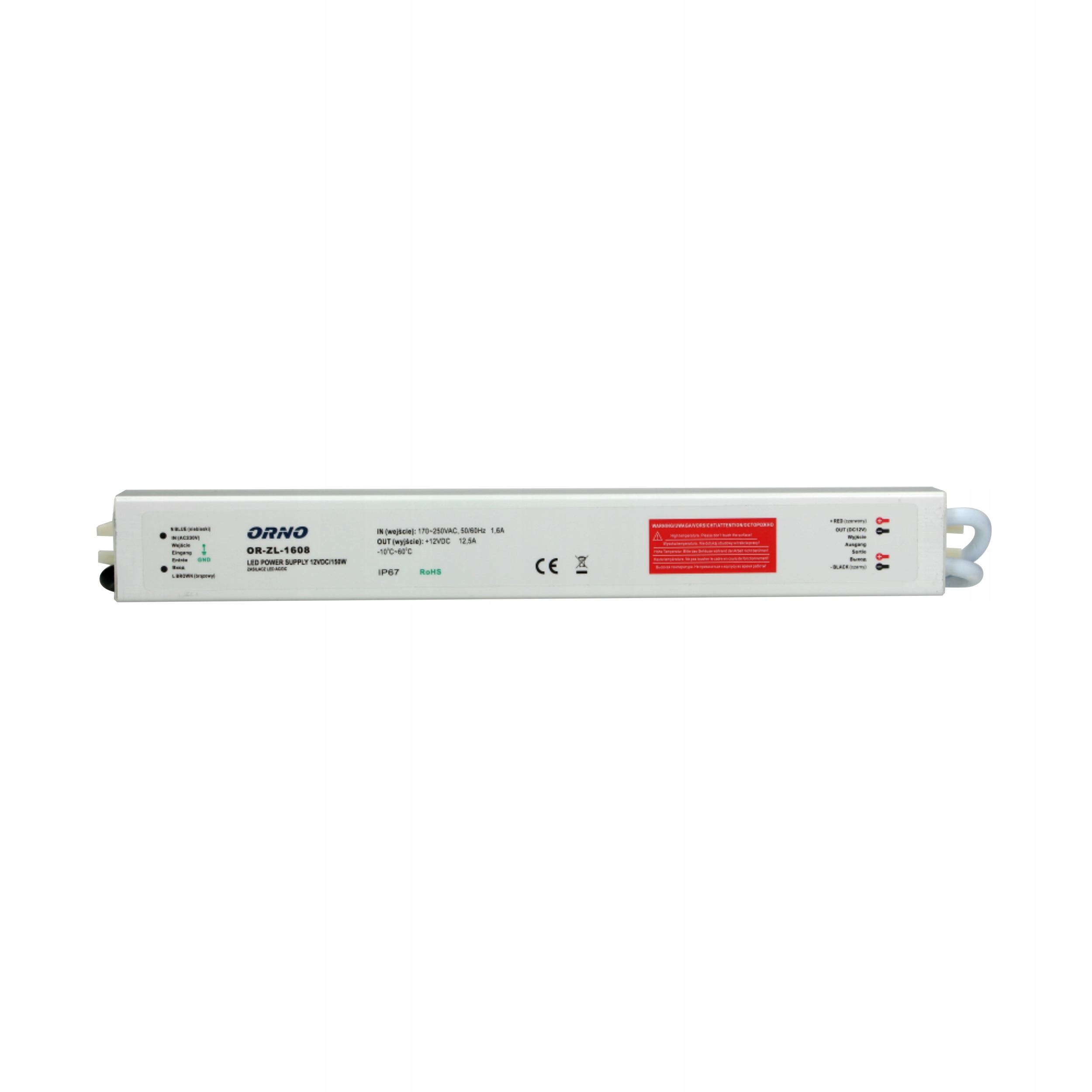 ZASILACZ DO OŚWIETLENIA LED IP67 12V 150W ORNO Kod producenta OR-ZL-1608