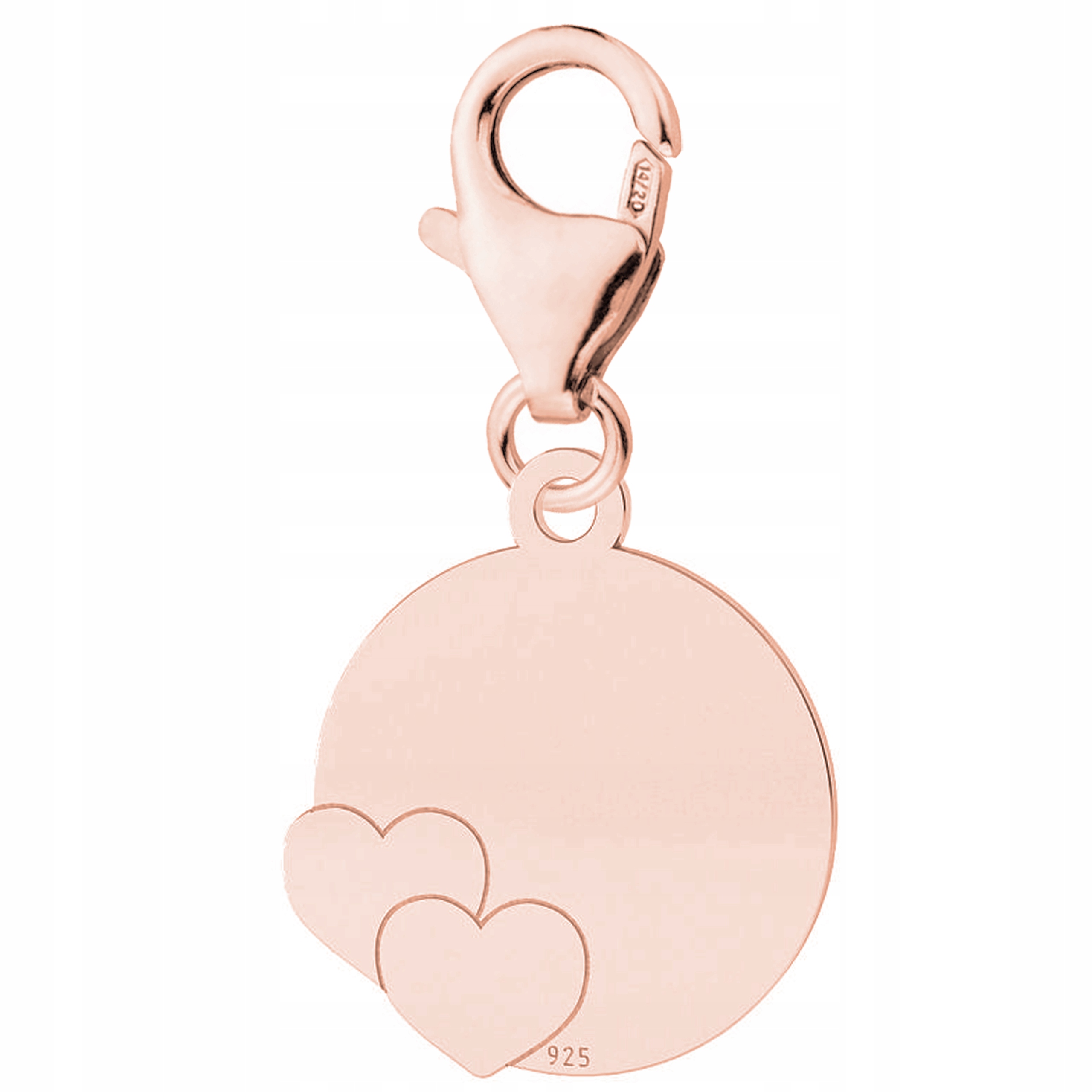 Přívěsek Pozlacený plech se srdíčky Srdce Srdíčka Stříbro 925