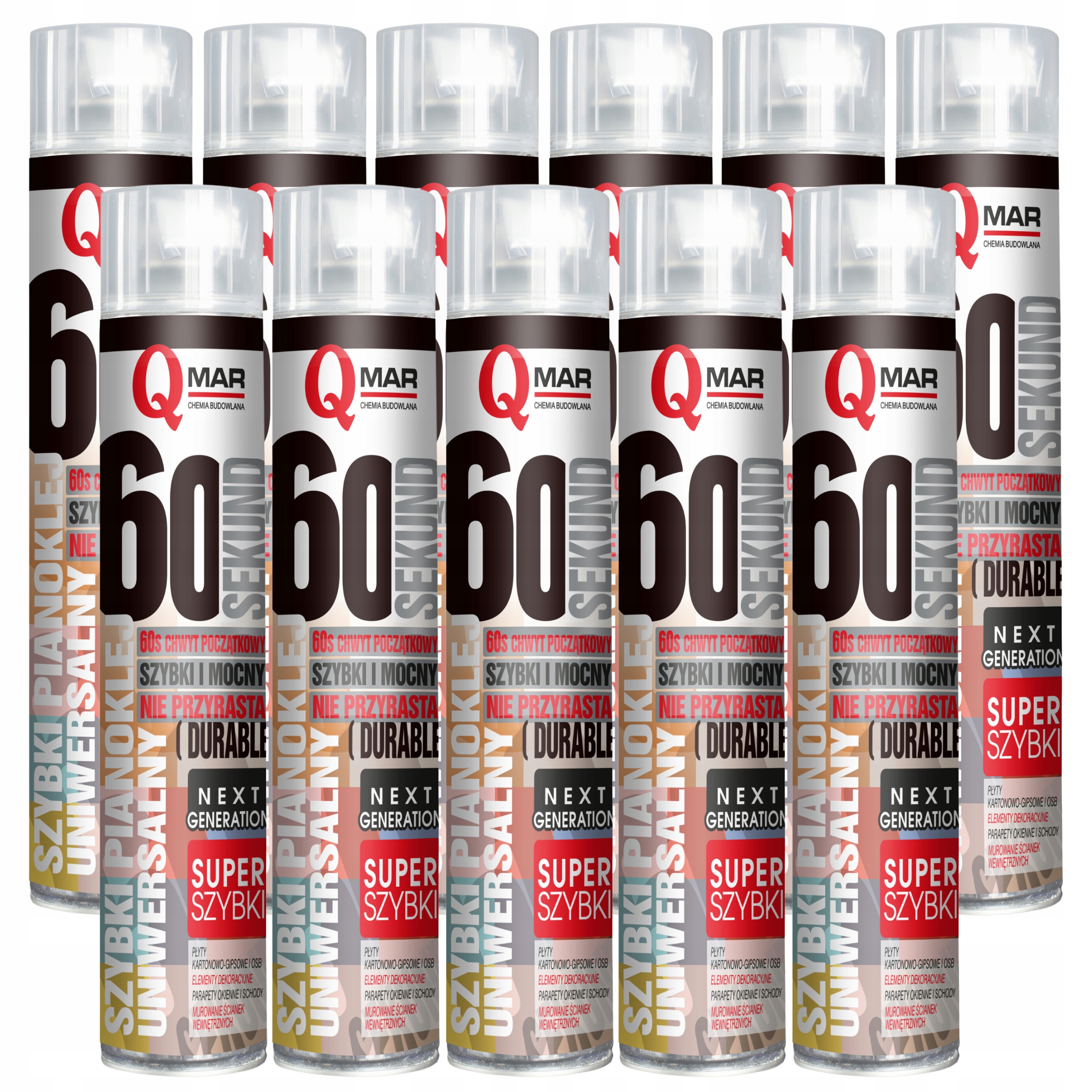 Pianoklej 60 Sekund lepidlo na polystyren Eps Xps Rychlé 11 kusů Qmar