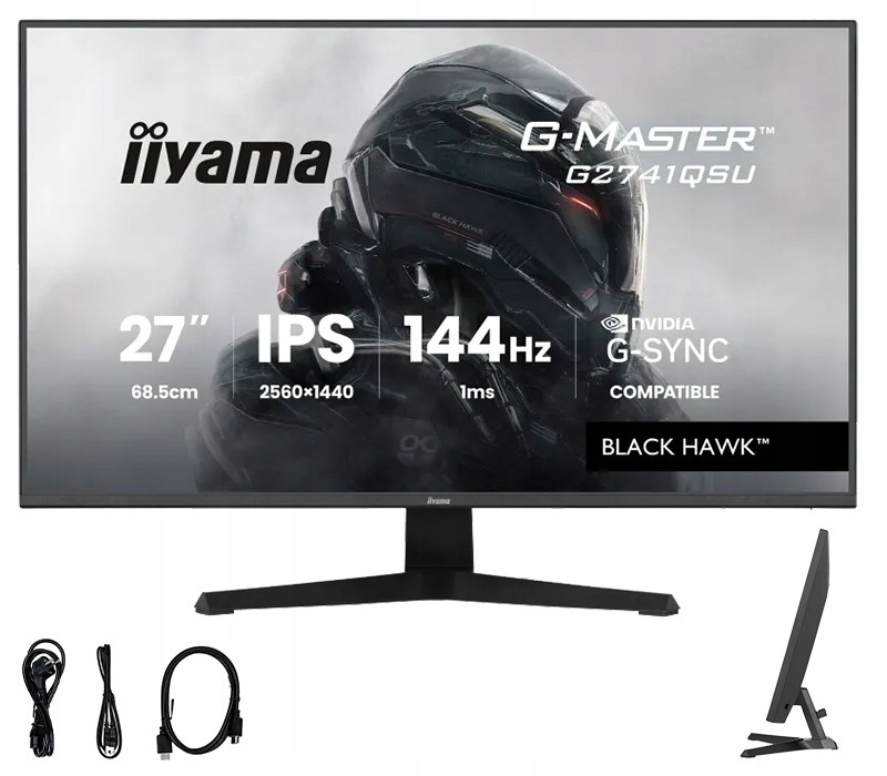 iiyama G-Master G2741QSU-B1 Black Hawk 27 Qhd Ips Led 144Hz 1ms /hdmi, Dp