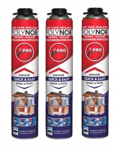 Polynor Pro izolační stříkací pěna pur Zateplení Podkroví Garáže