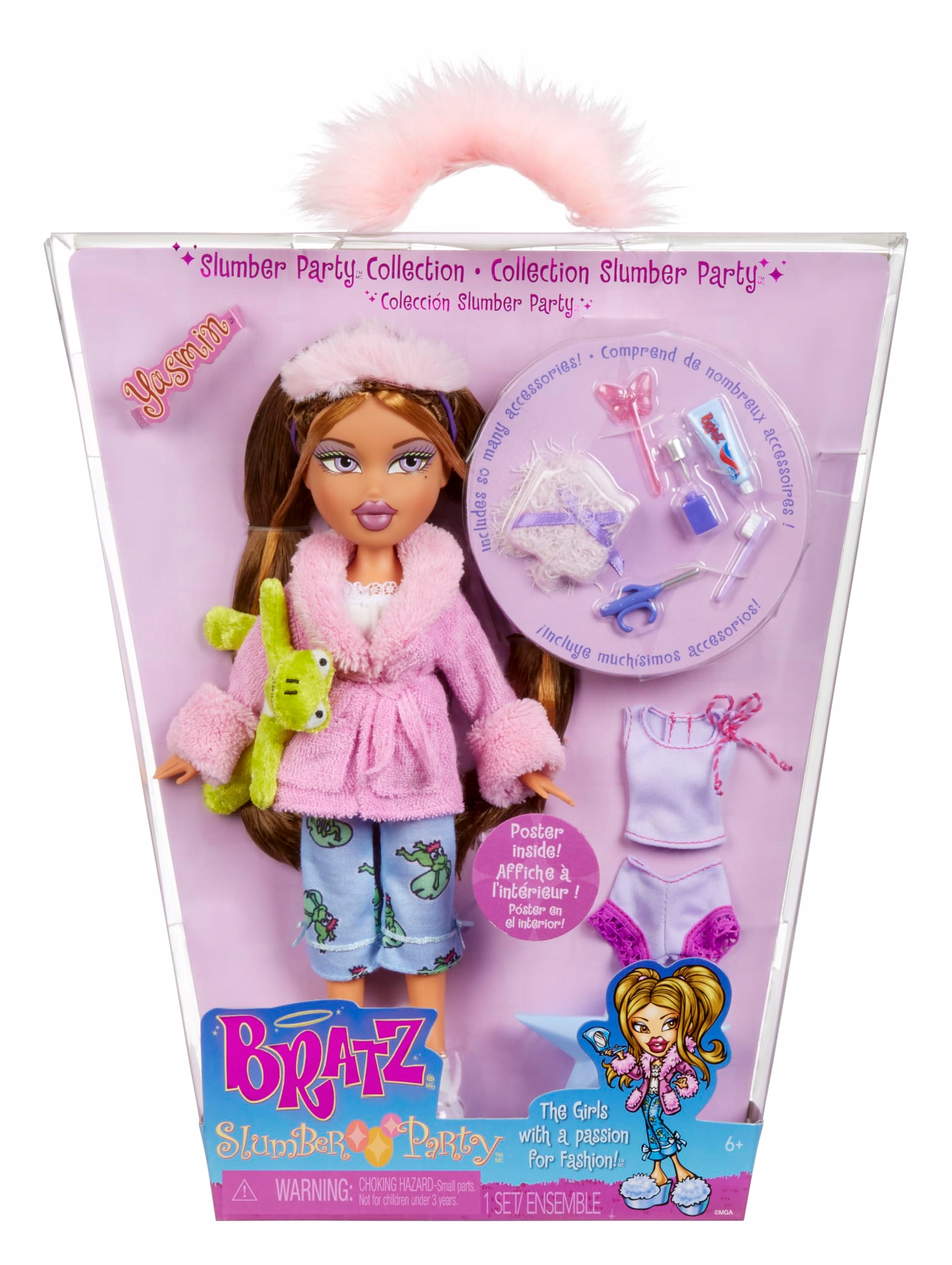 Lalka Módní Akcesoria Oblečení Bratz Slumber Party Yasmin Fashion Doll