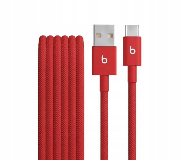 Kabel Przewód Beats Woven Usb-a do Usb-c 1,5m Czerwony