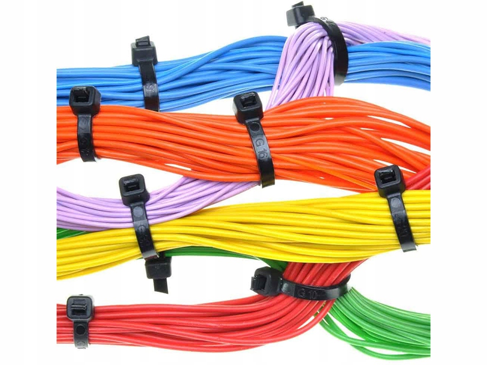 100x OPASKI ZACISKOWE KABLOWE ZIPERKI TRYTKI UV ODPORNE MOCNE 4,8x400MM Marka Xtreme