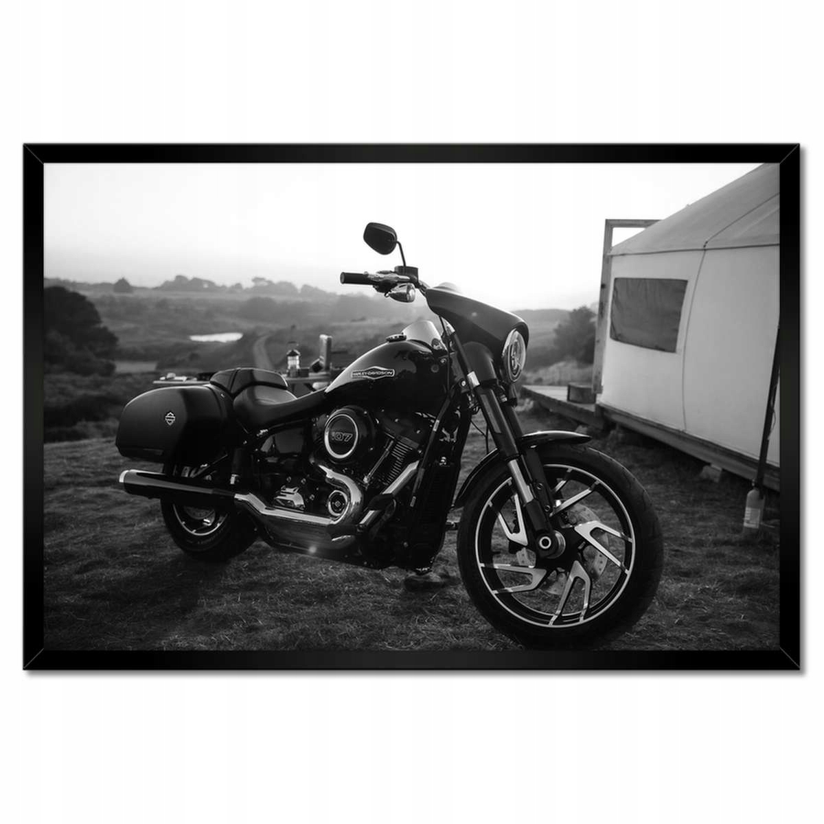 Plakáty v rámu 60x40 Harley Davidson Motocykl