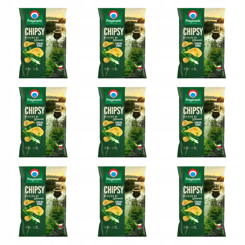 Przysnacki chipsy Víkend na Mazurách s příchutí cibulky dýmky X9