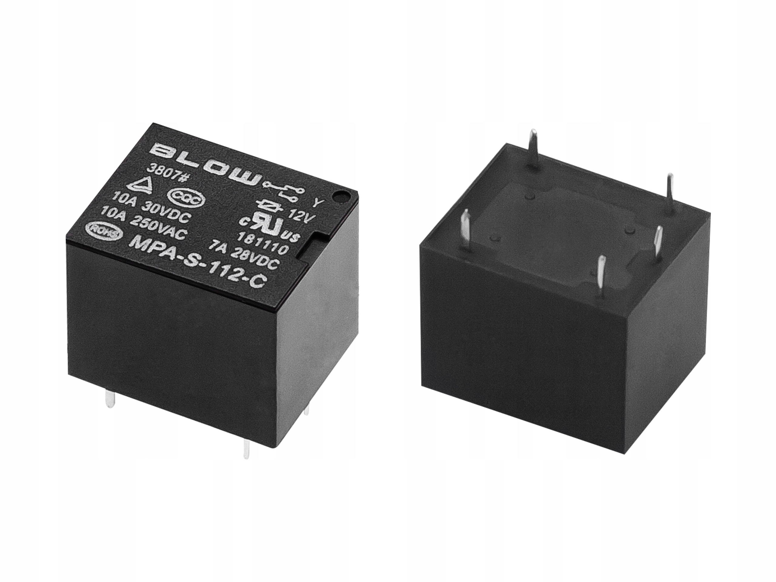 Przekaźnik 12V 10A miniaturowy BLOW MPAS112C 4088 Marka Blow