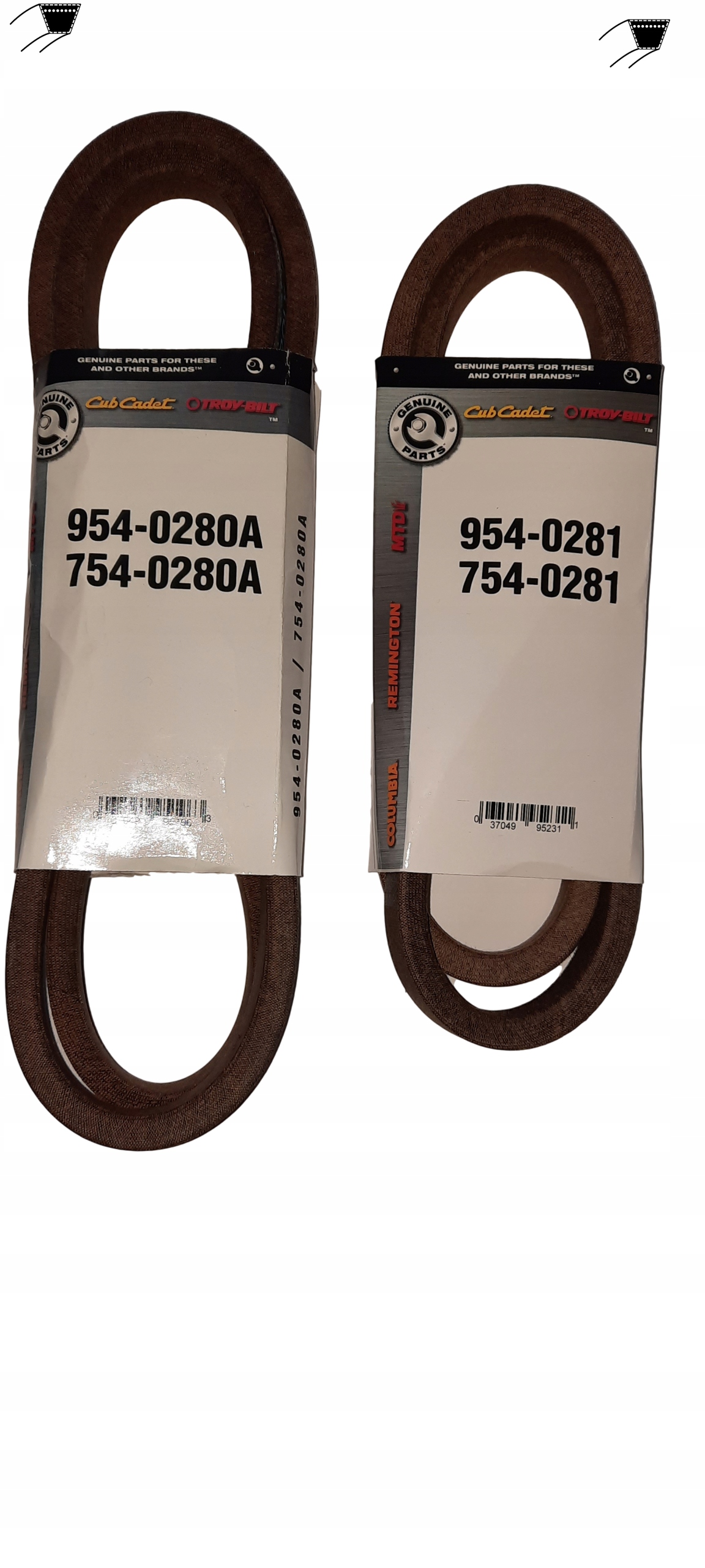 

Pasek paski kosiarki Mtd 754-0280A 754-0281 Oryg