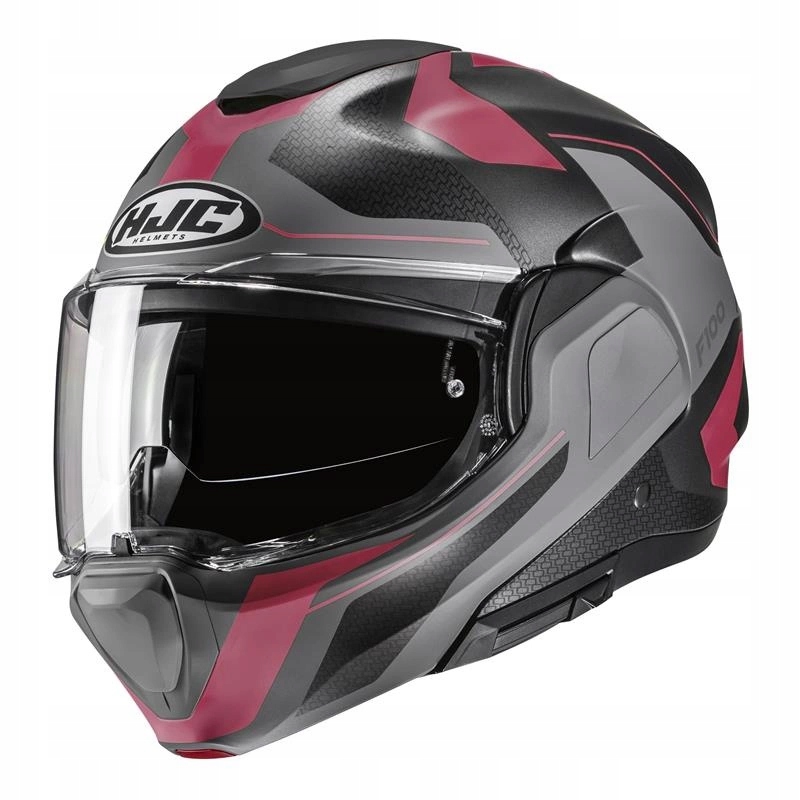 Motocyklová prilba Hjc F100 Bios Pink/grey ružová šedá Darčeky