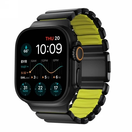 Nomad elegantný, silný titánový náramok Apple Watch, Ultra, Se volt Fkm