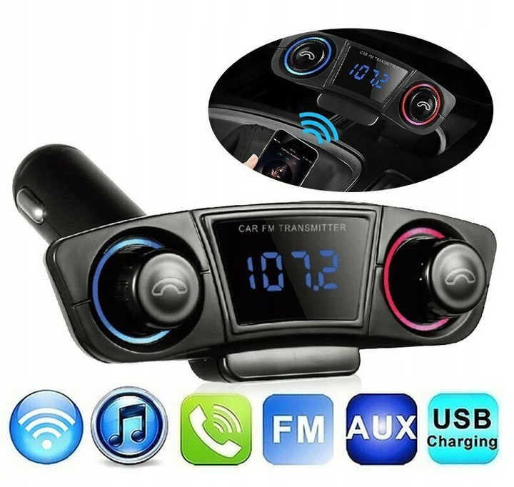 Vysokokvalitný Fm Bluetooth Usb 5.0 Transmiter
