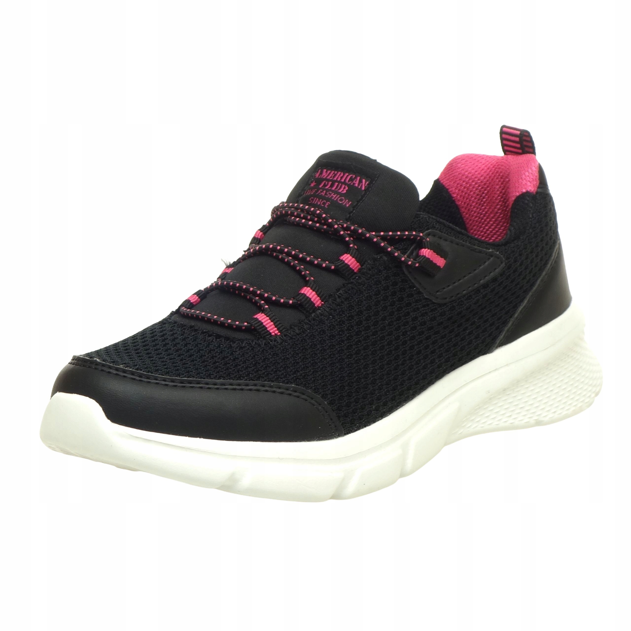 Buty Sportowe American Club Adidasy Wsuwane Dziecięc Wkładka Skóra 34