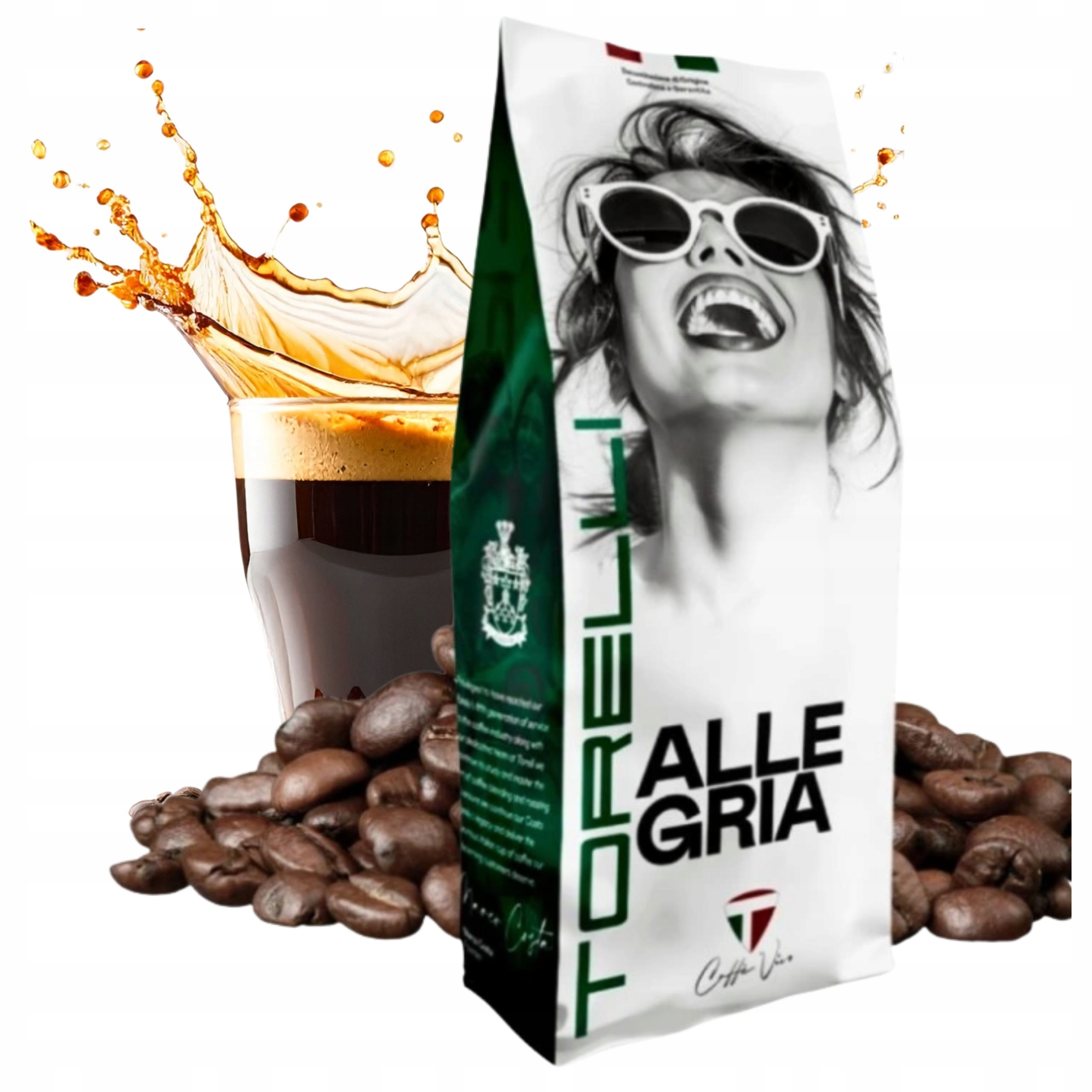 Káva Zrnková Torelli Allegria 1 kg 60% Arabica 40% Robusta