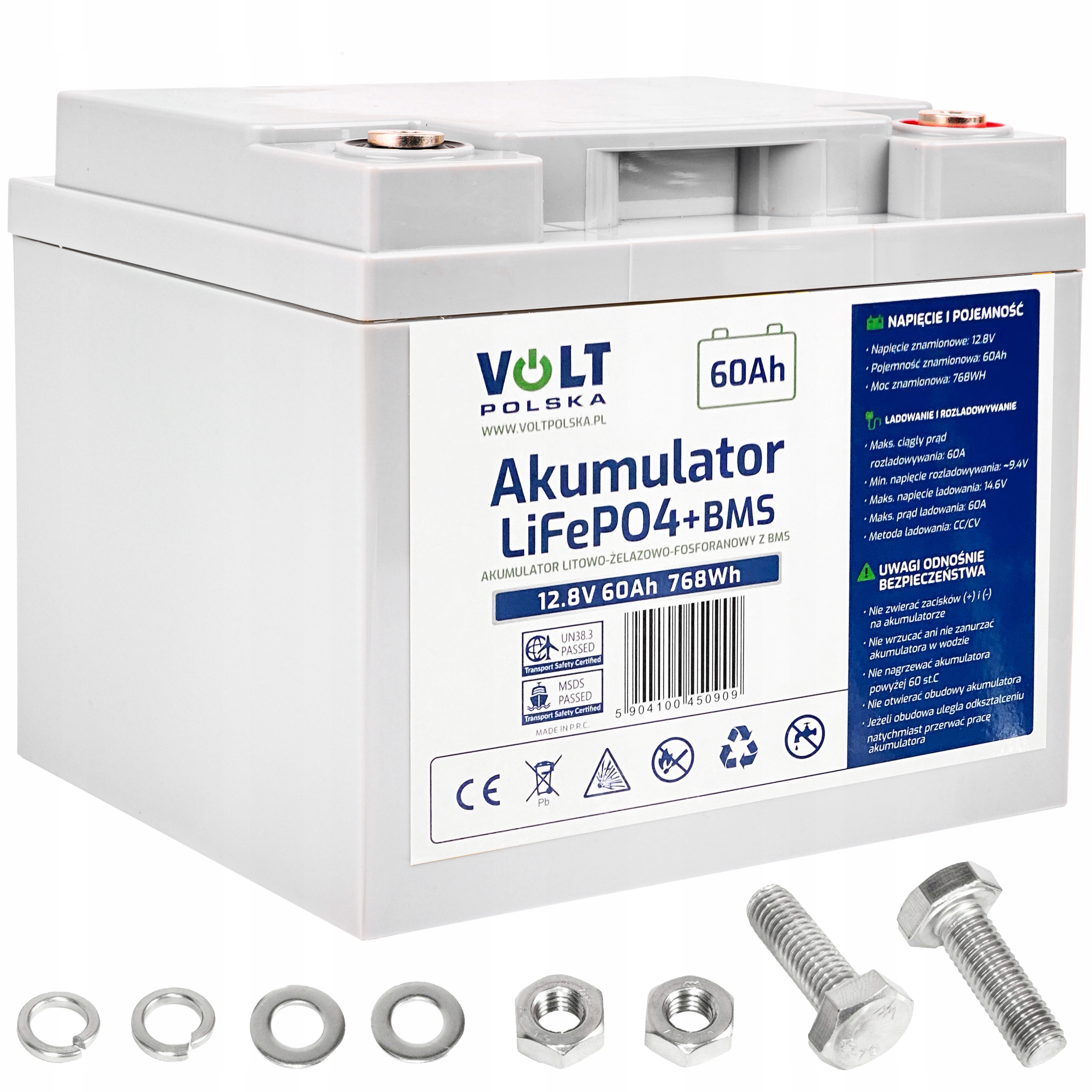 Akumulator LiFePO4 Do Łodzi Kampera 60Ah 12V 60A