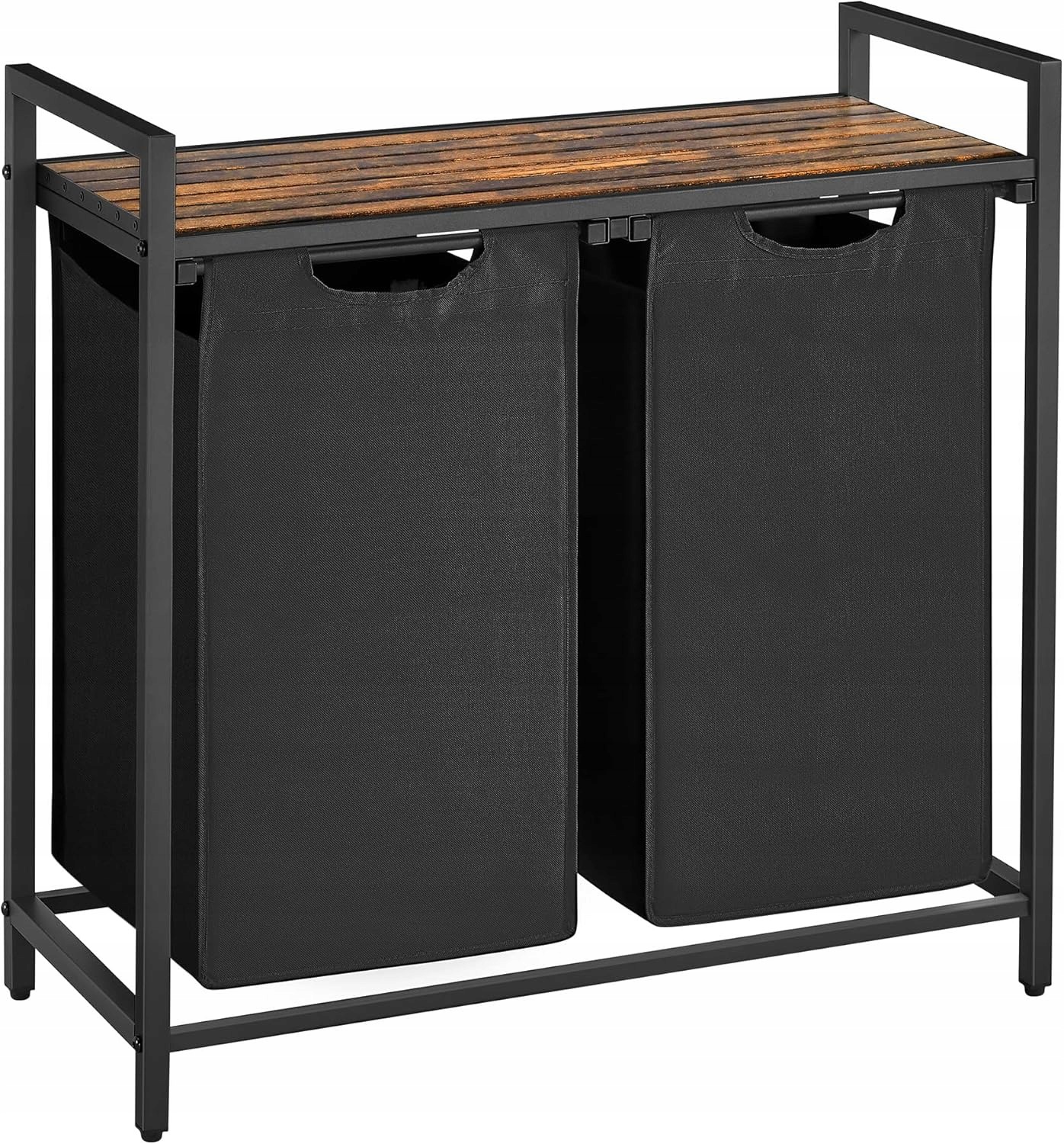 Kôš Na Bielizeň 2 Komory 92L S Poličkou 73×33×72 CM Loft
