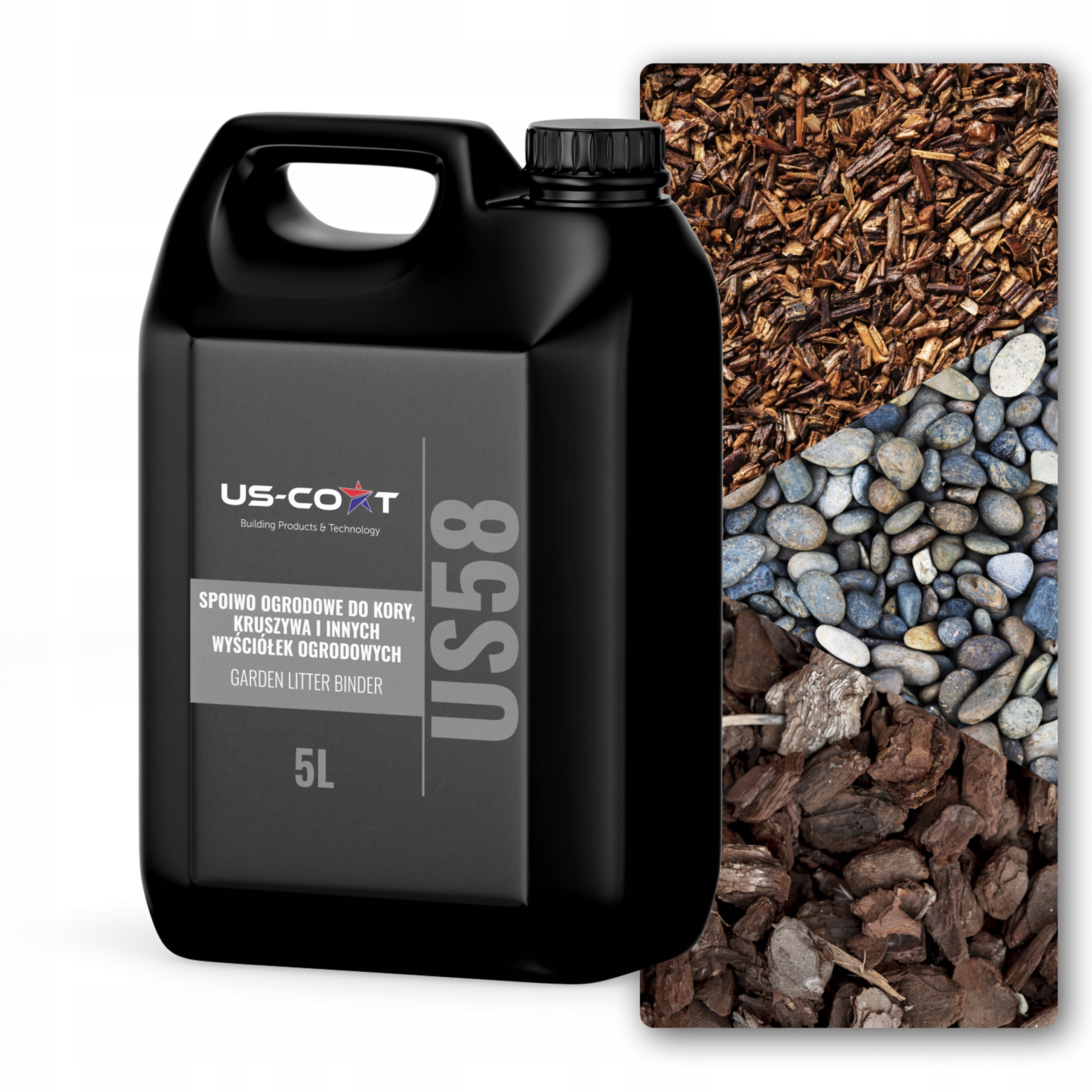 Spojovací materiál na kámen a kamenivo 5 l Bezbarvý pro volné prvky Trvanlivý