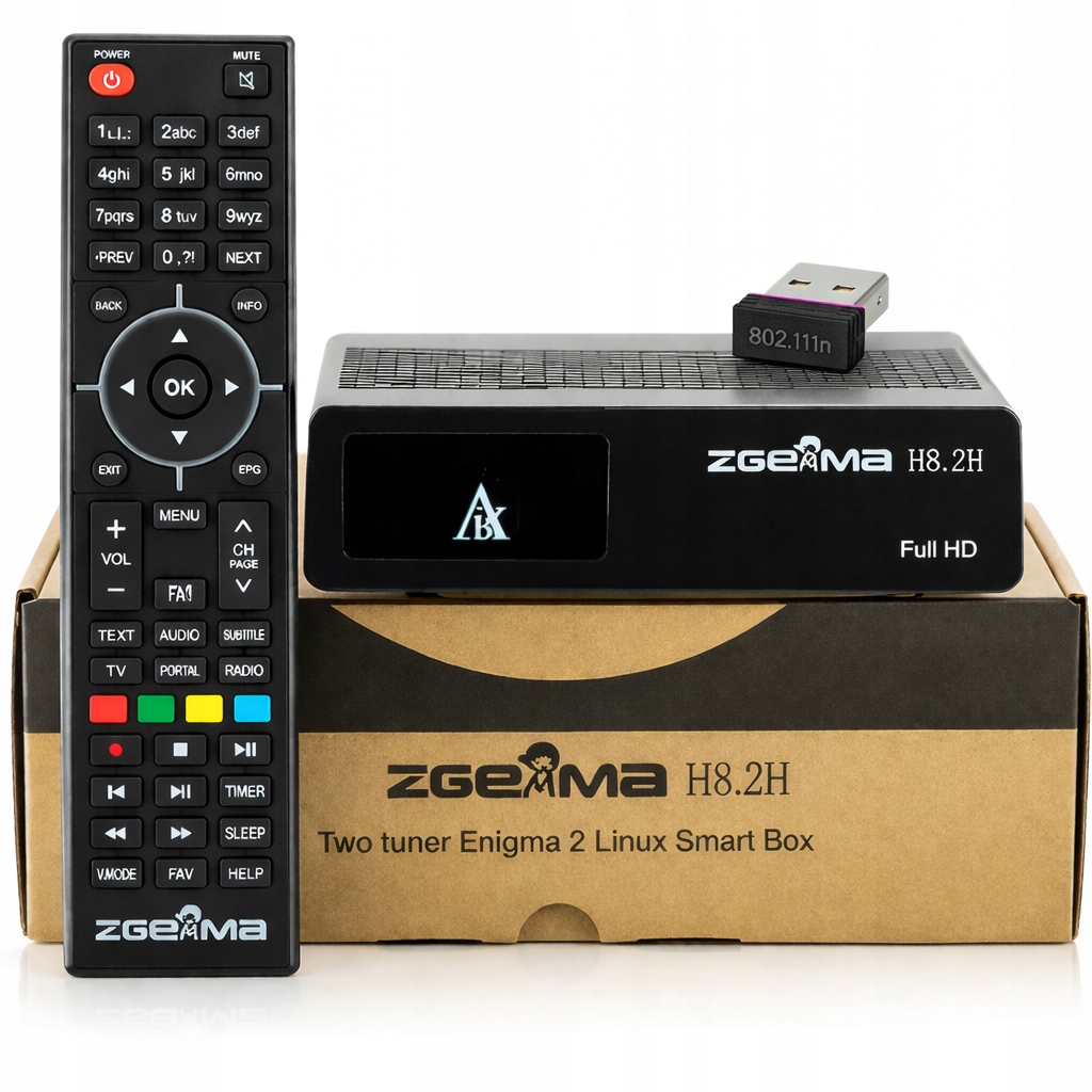 Zgemma H8.2H DVB-S2X DVB-T2 Hevc Enigma2 WiFi Usb Bonus