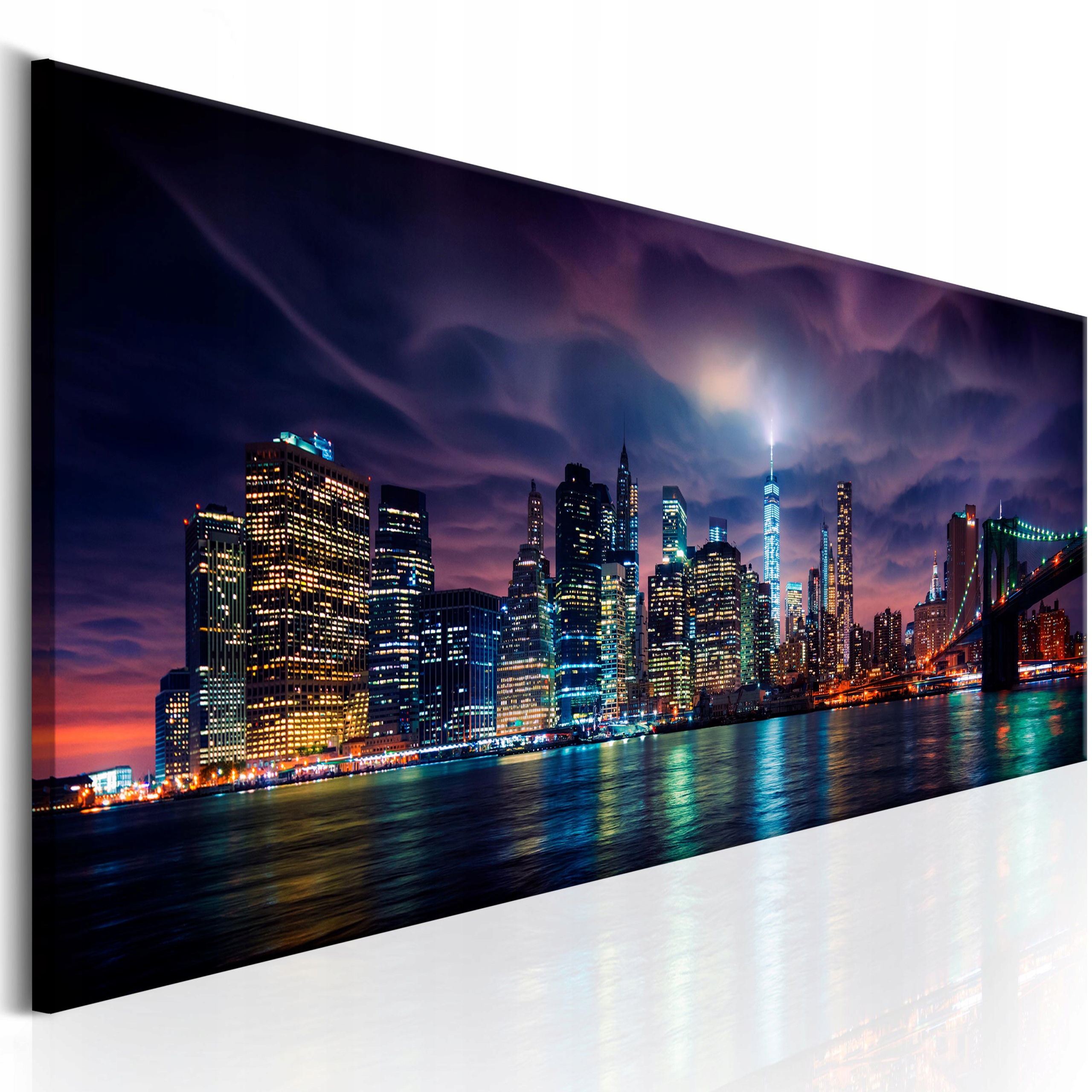 Obraz Na Plátně New York Panorama Města Nástěnná Dekorace Velký 135x45