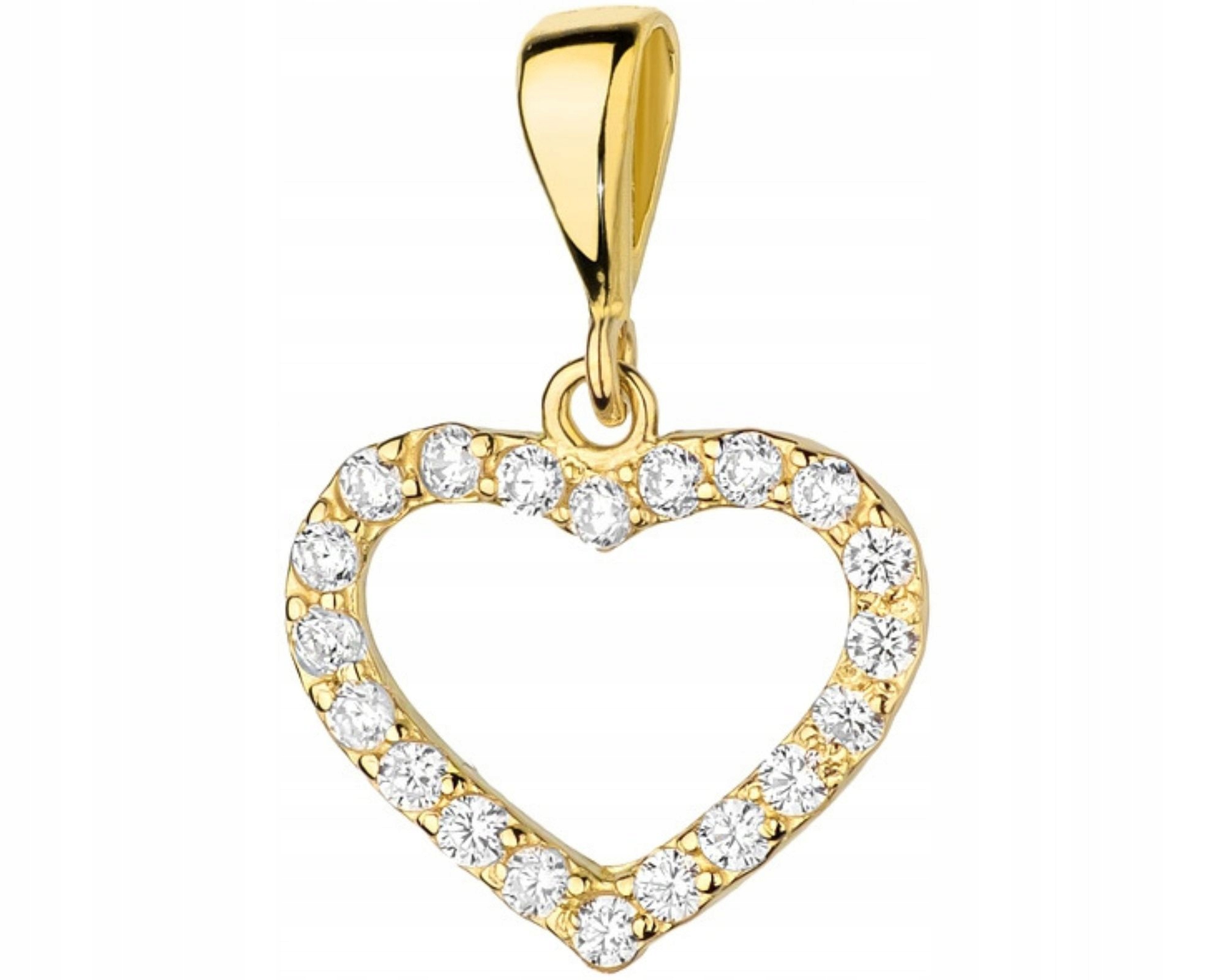Zlatý přívěsek diamanty srdce srdíčko brilianty